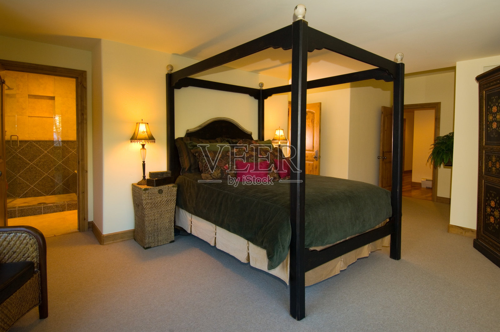 豪华家居卧室内饰照片摄影图片