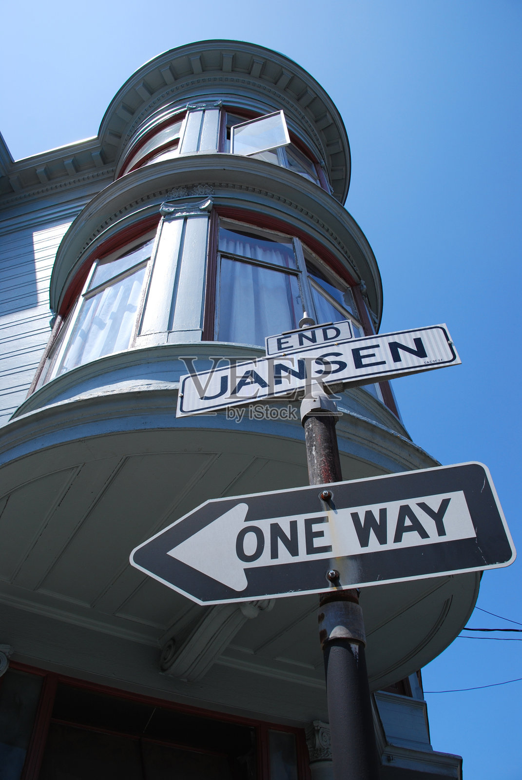 旧金山的圆角建筑照片摄影图片