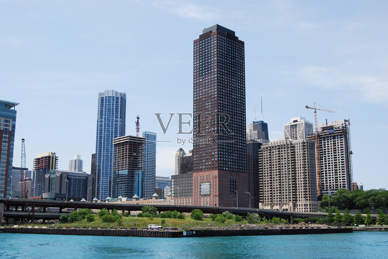 芝加哥城市景观建设近距离照片摄影图片