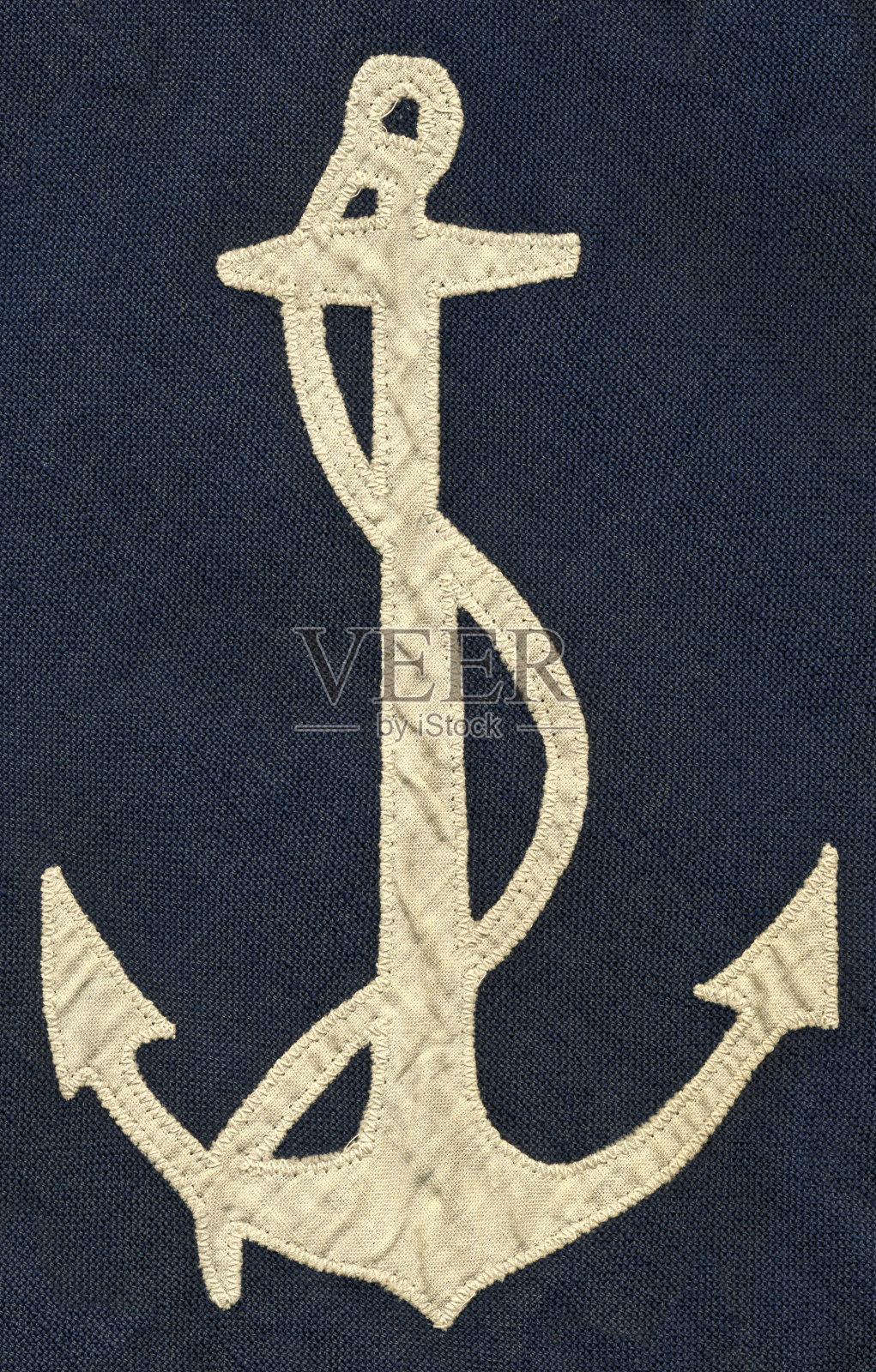 老式航海旗锚照片摄影图片