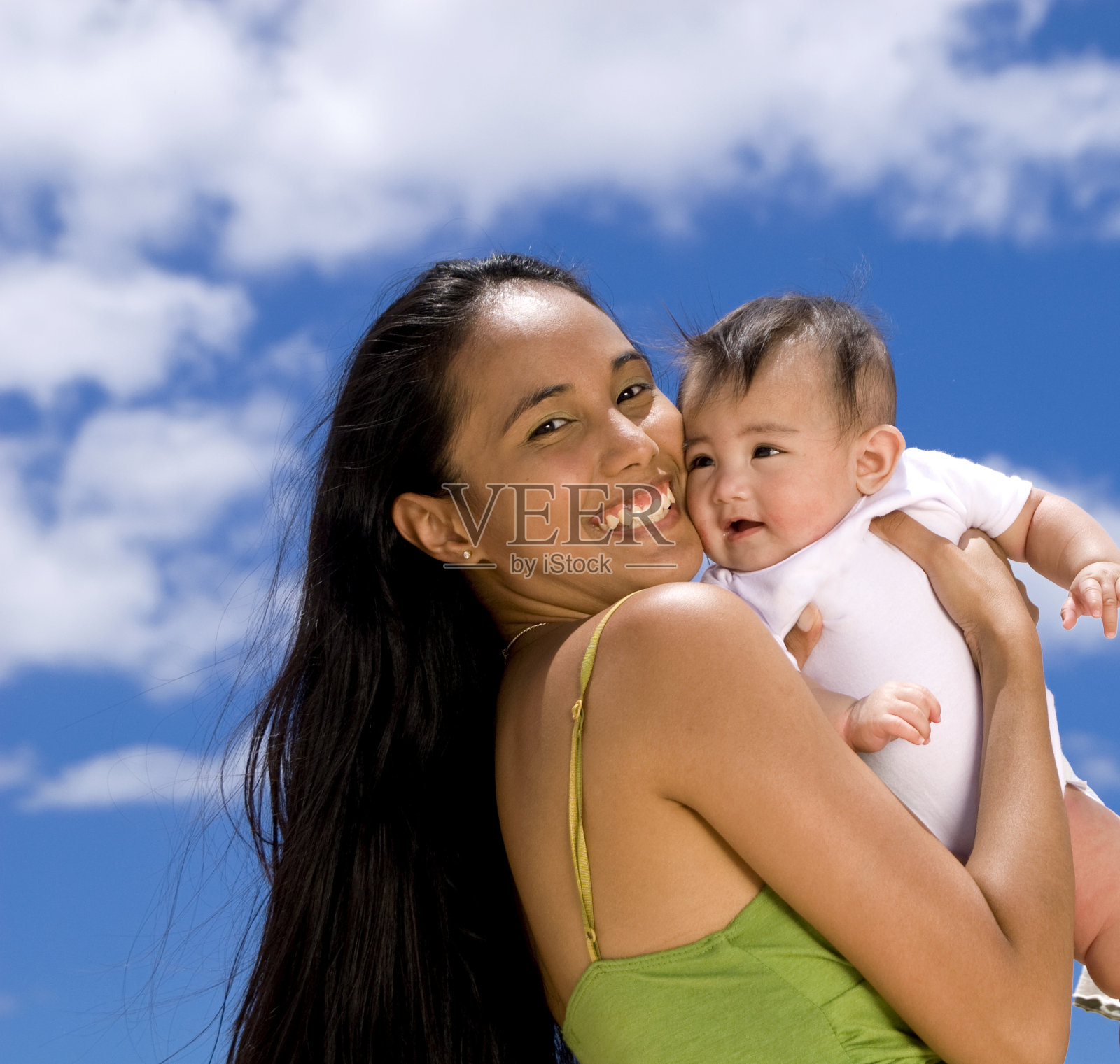 母亲和女儿照片摄影图片