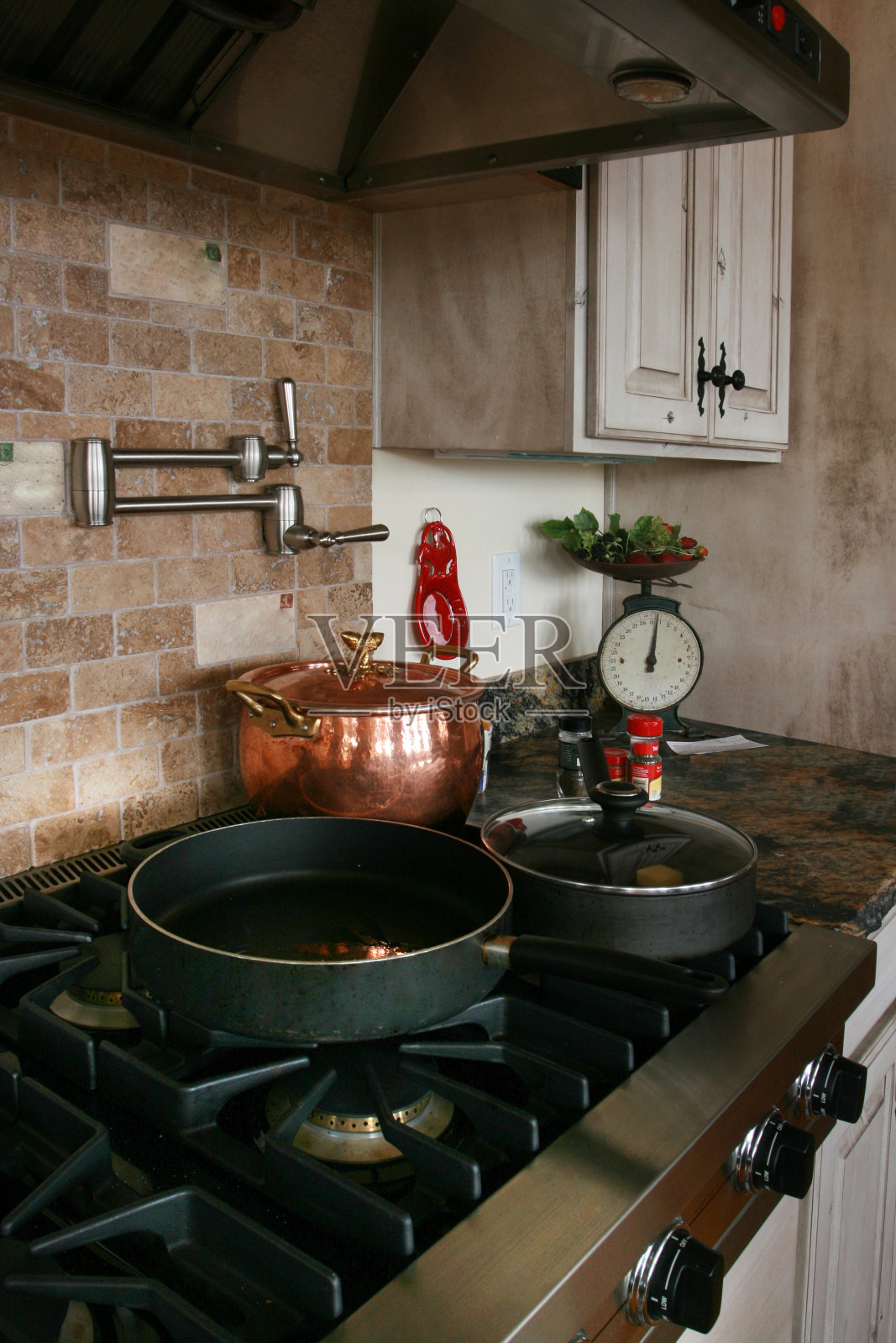 法国乡村厨房照片摄影图片