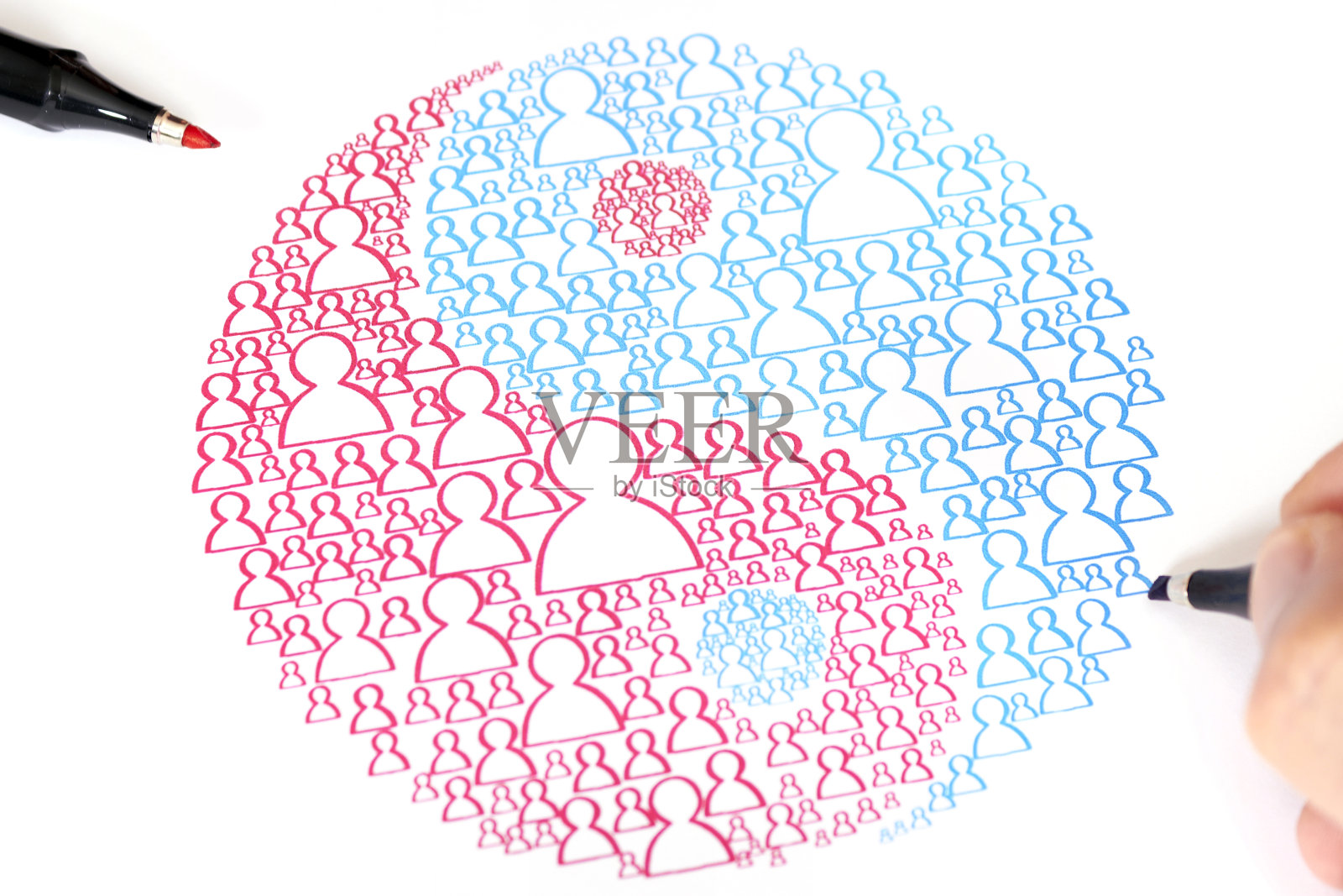 阴阳与人照片摄影图片