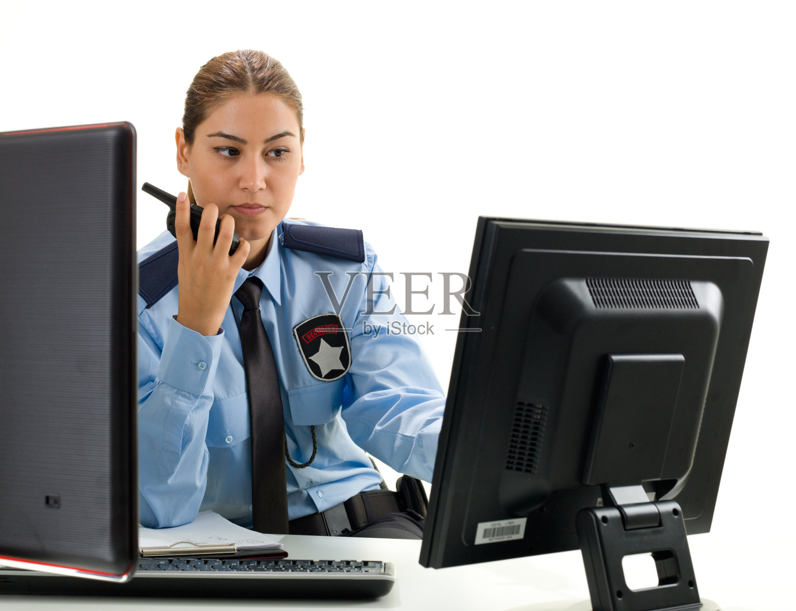 女保安照片摄影图片