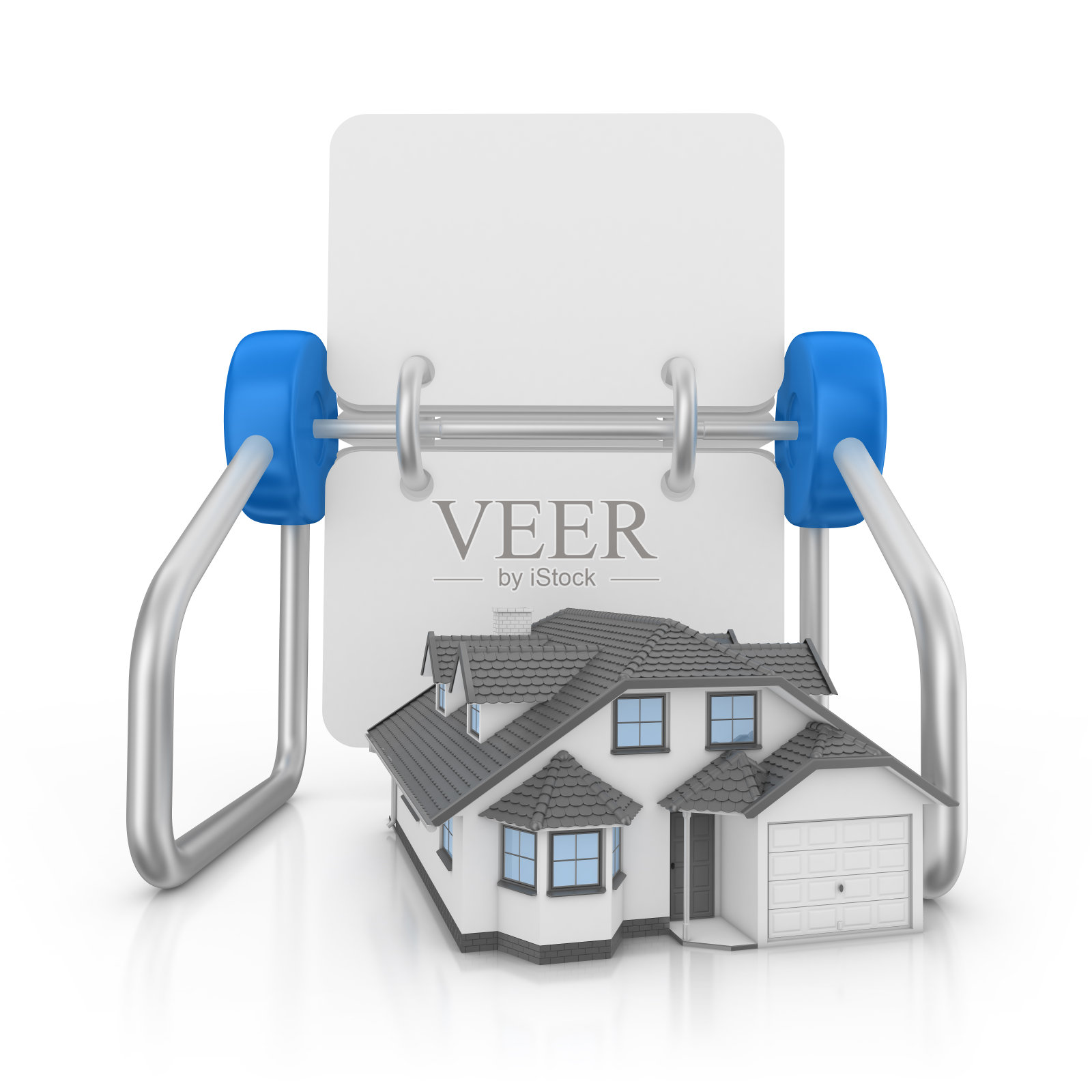 个人记事本和房子照片摄影图片