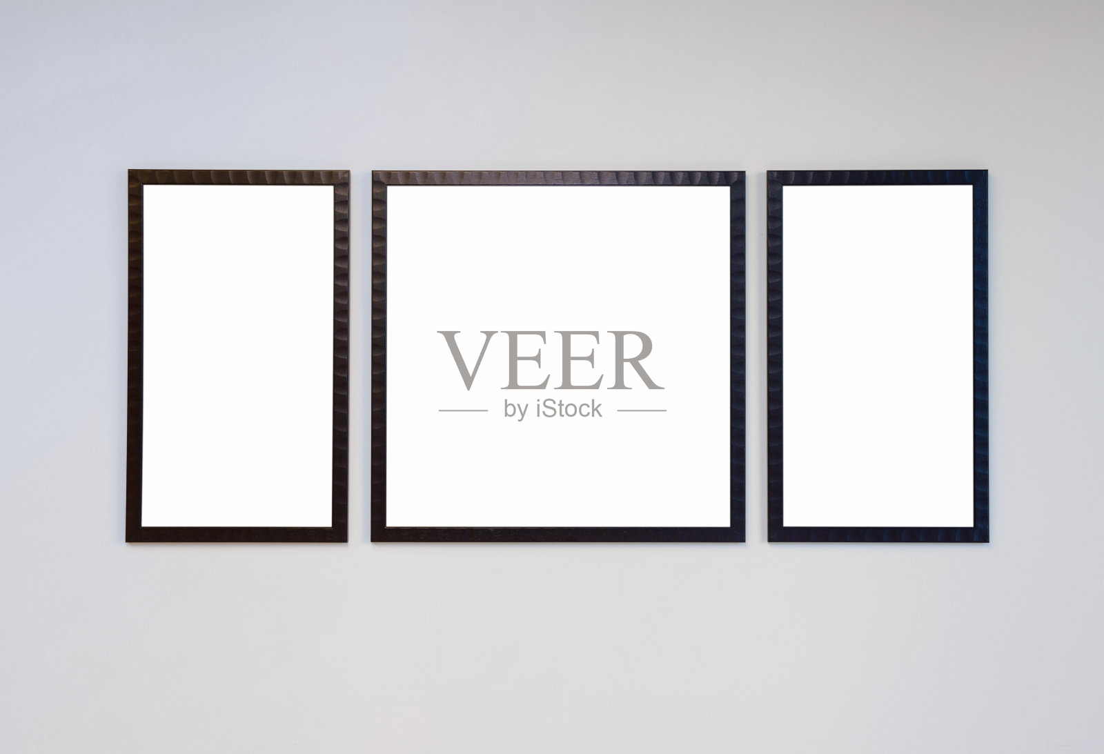 三个空白框照片摄影图片