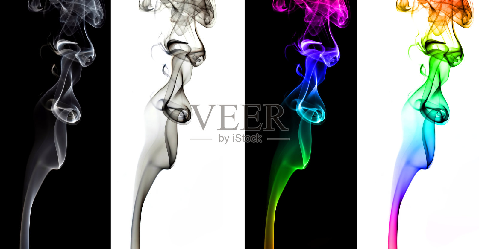 四个彩色烟包照片摄影图片