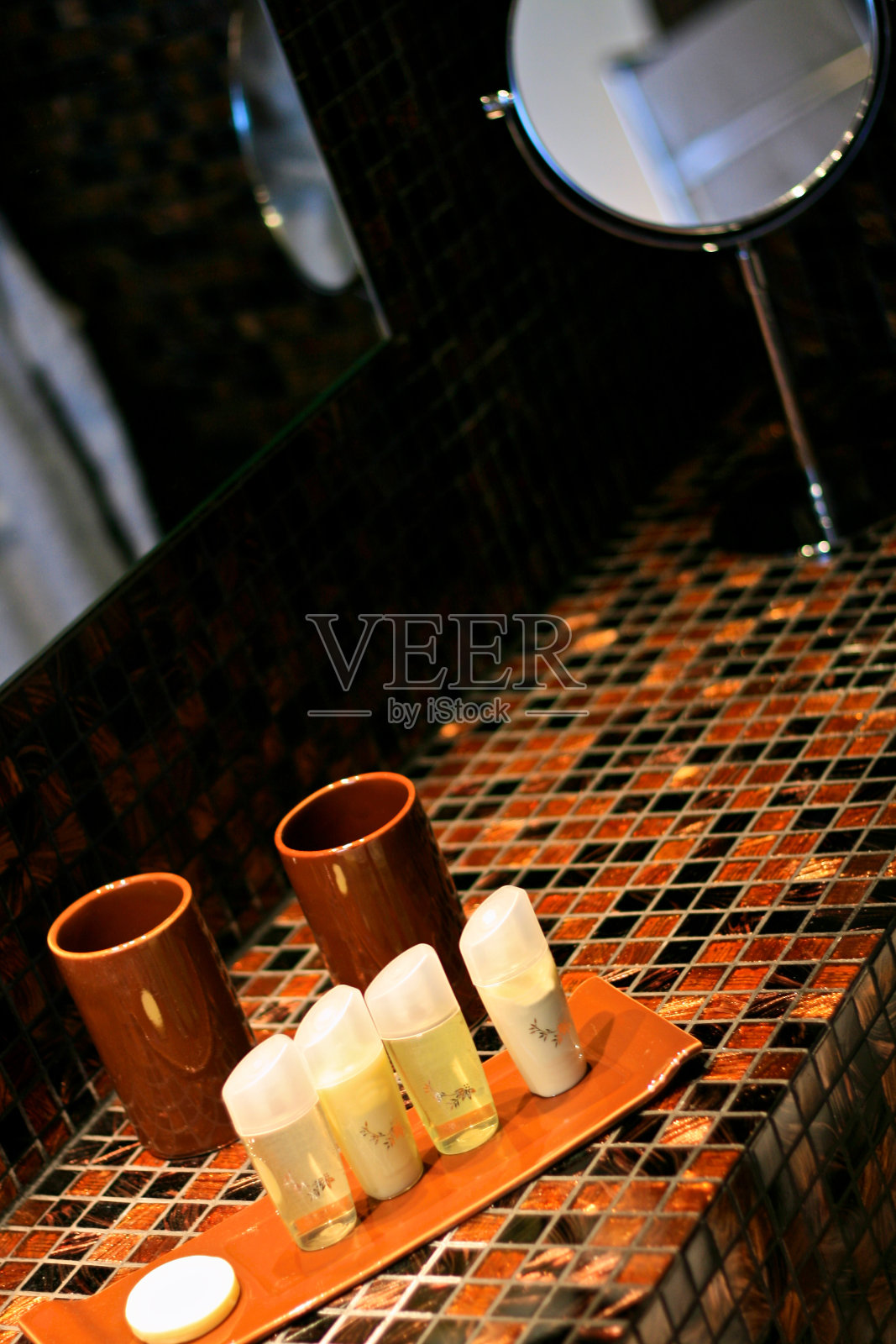 浴室的细节照片摄影图片