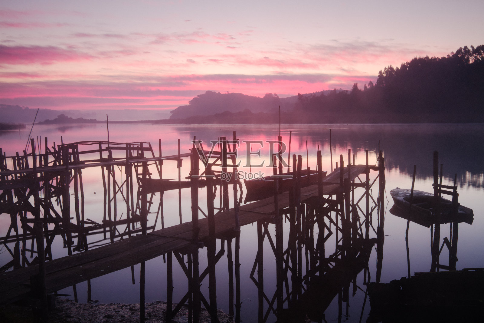 泻湖黎明照片摄影图片