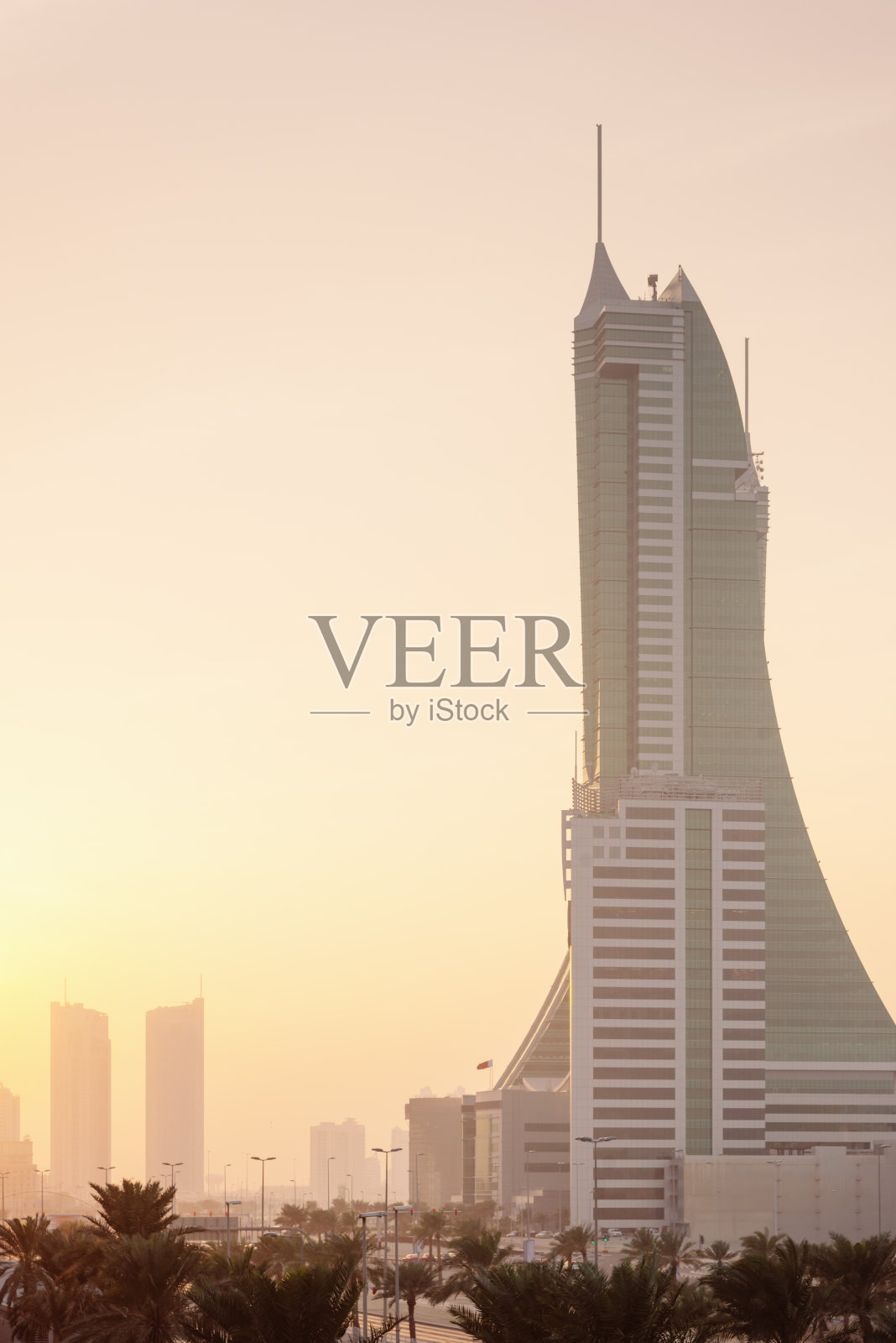 巴林金融港天际线照片摄影图片