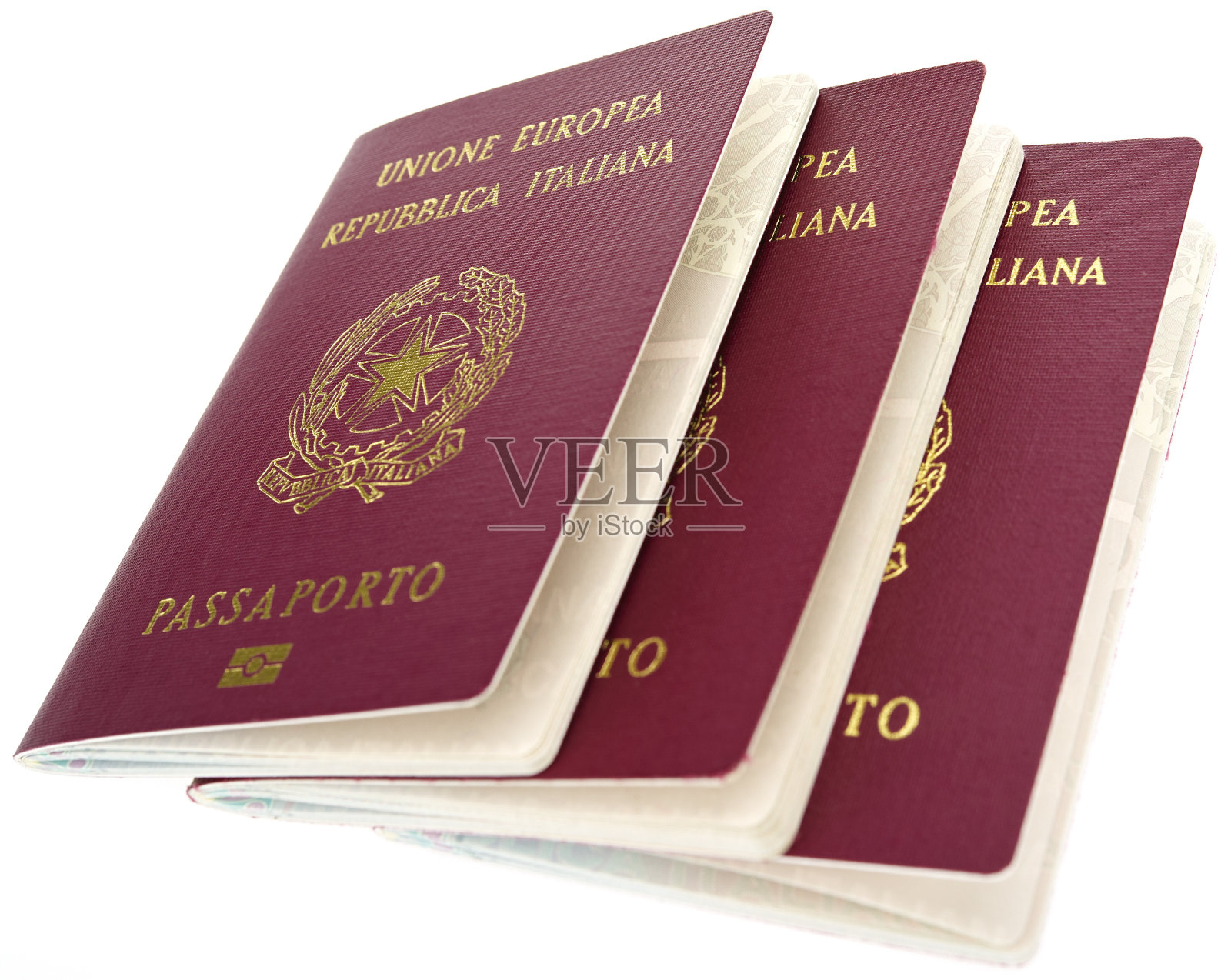意大利护照照片摄影图片