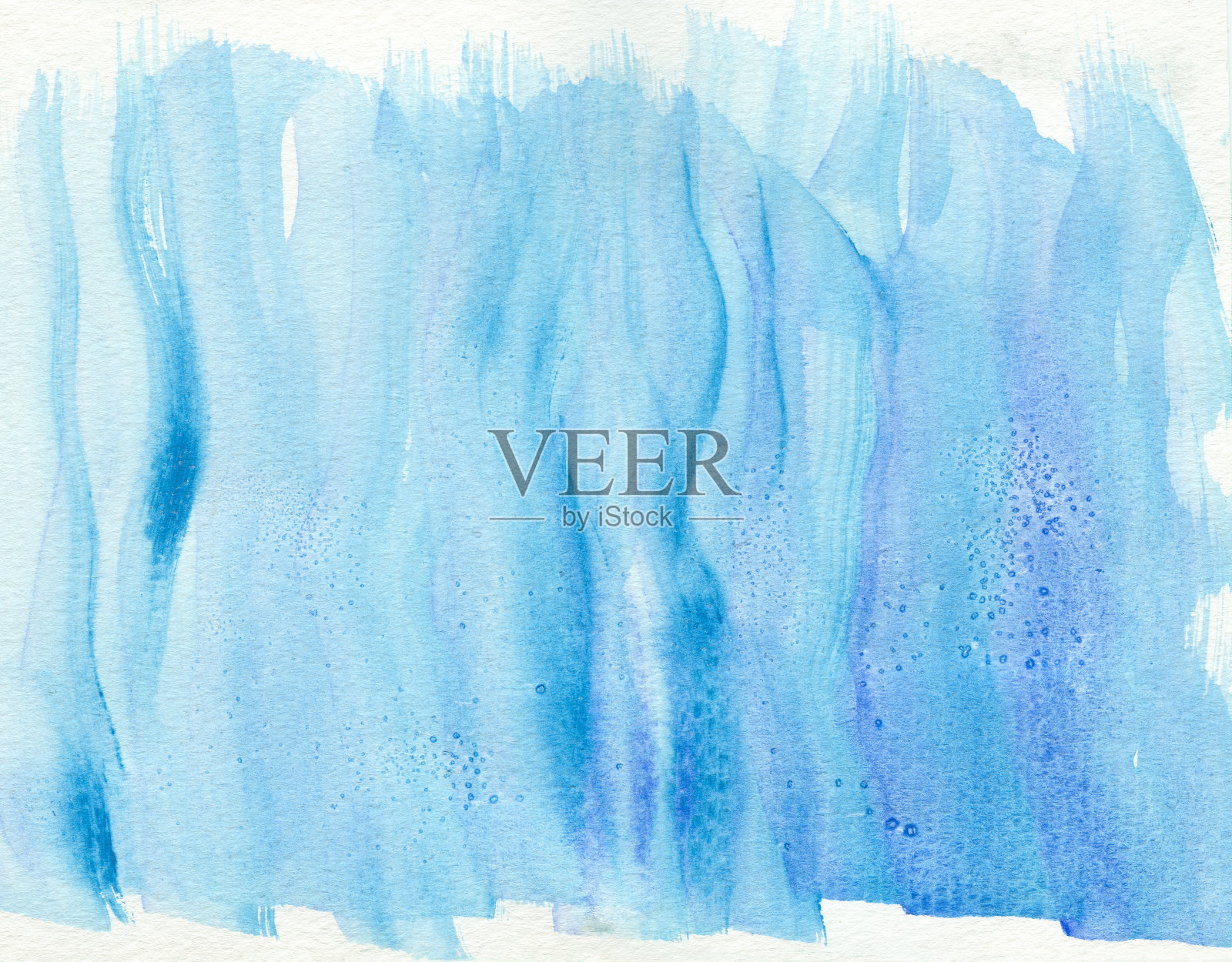 抽象背景，蓝色水彩插画图片素材