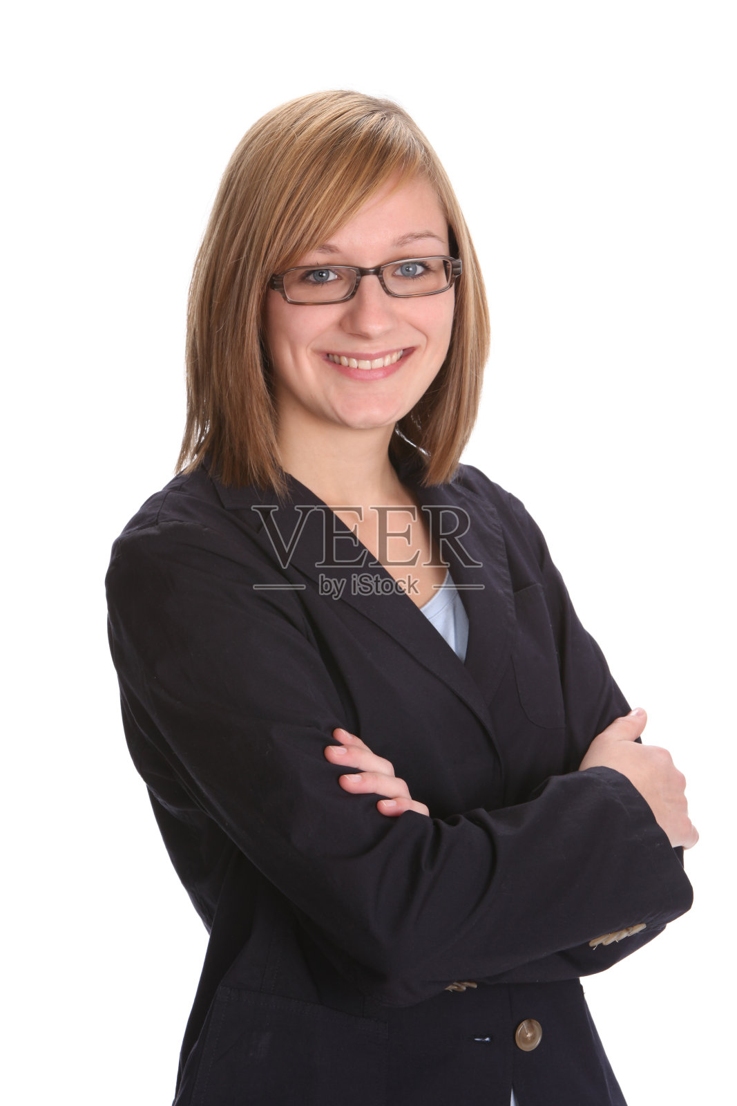 金发女经理画像照片摄影图片