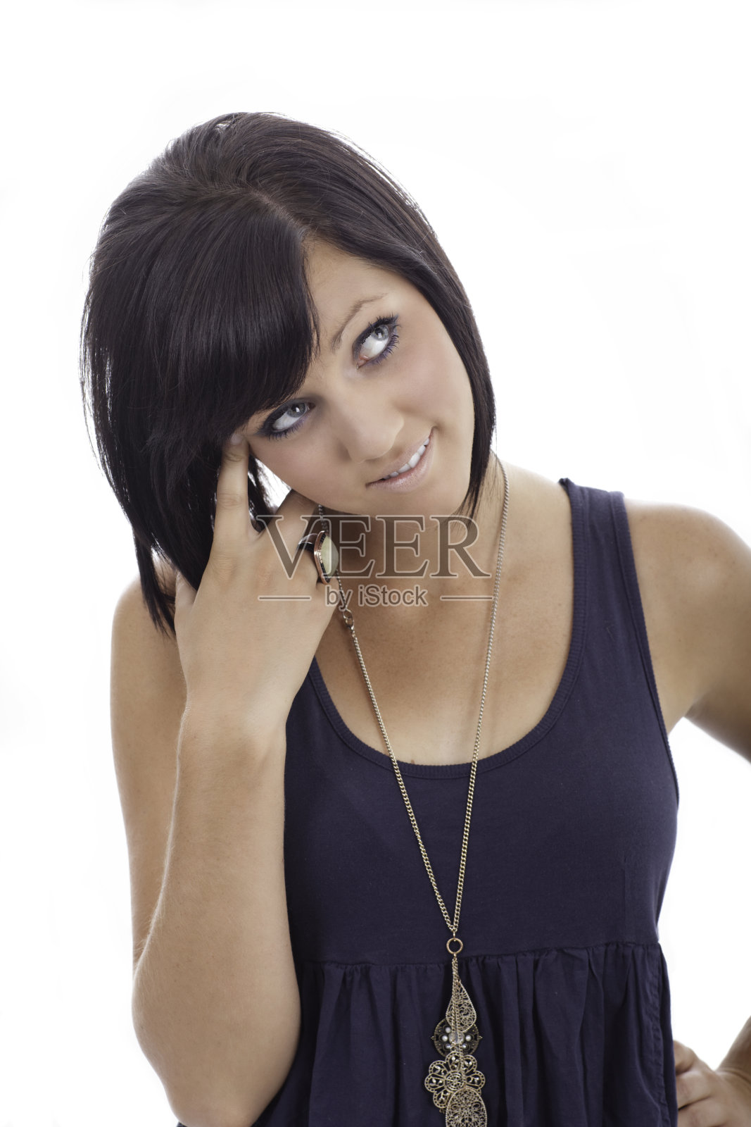 思考的少年照片摄影图片