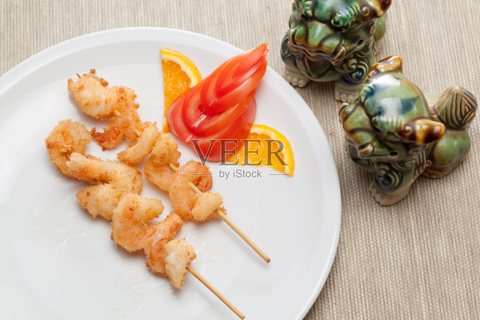 日本虾串照片摄影图片