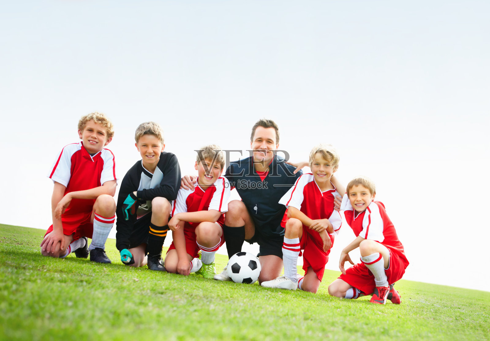 微笑是因为我们是一个团队照片摄影图片