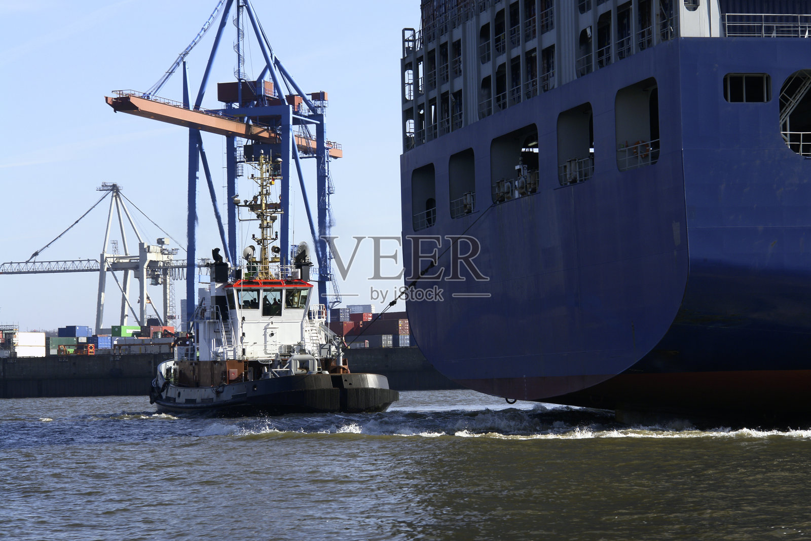 拖曳船照片摄影图片