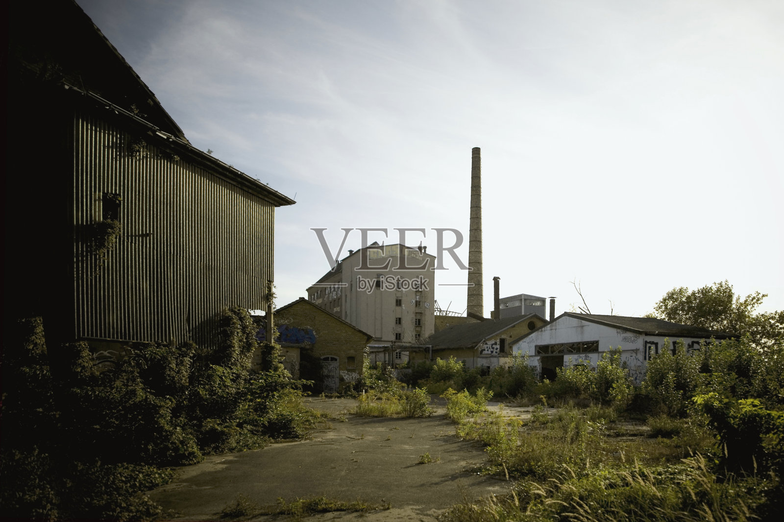 废弃的工业区照片摄影图片