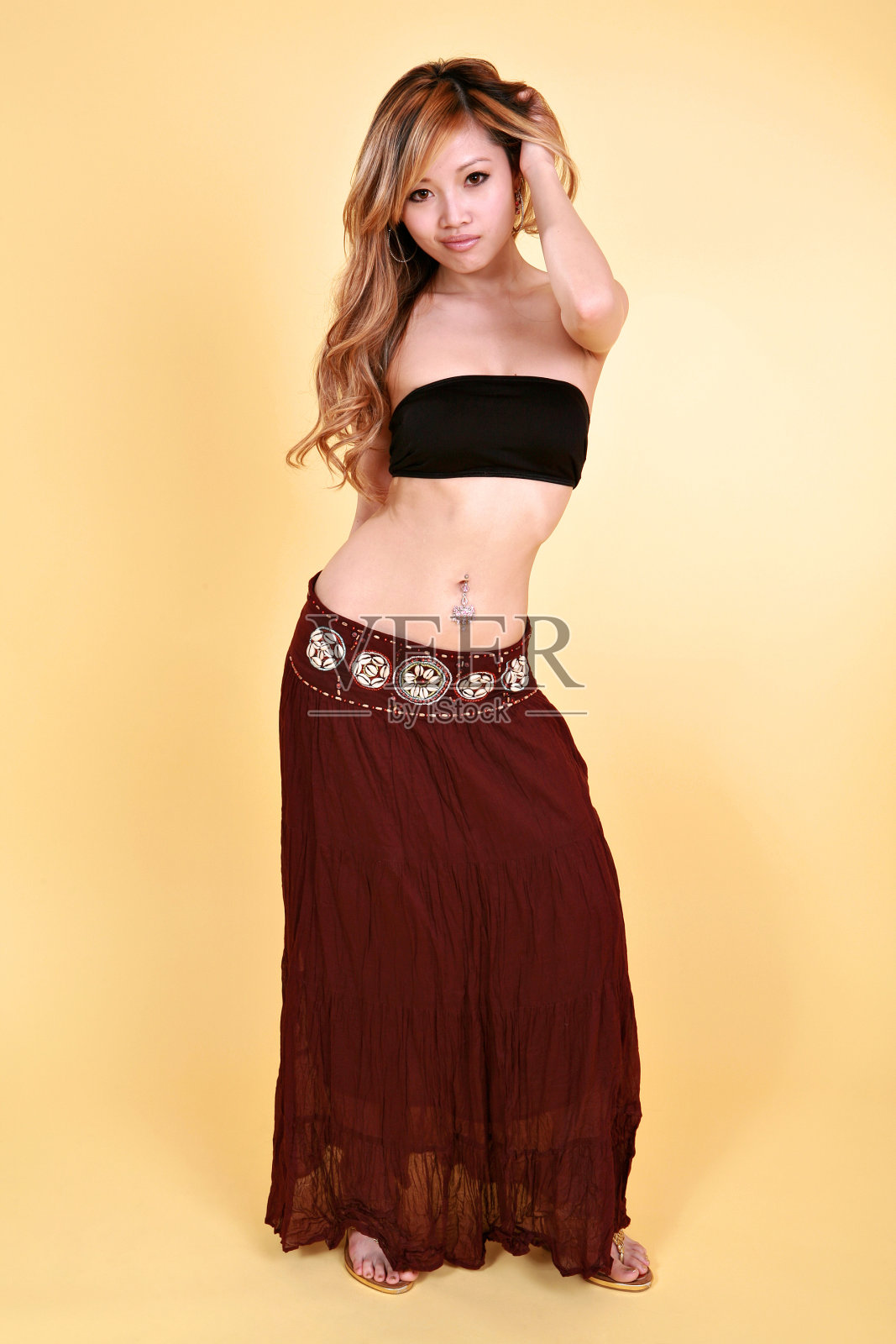 亚洲肚皮舞者照片摄影图片