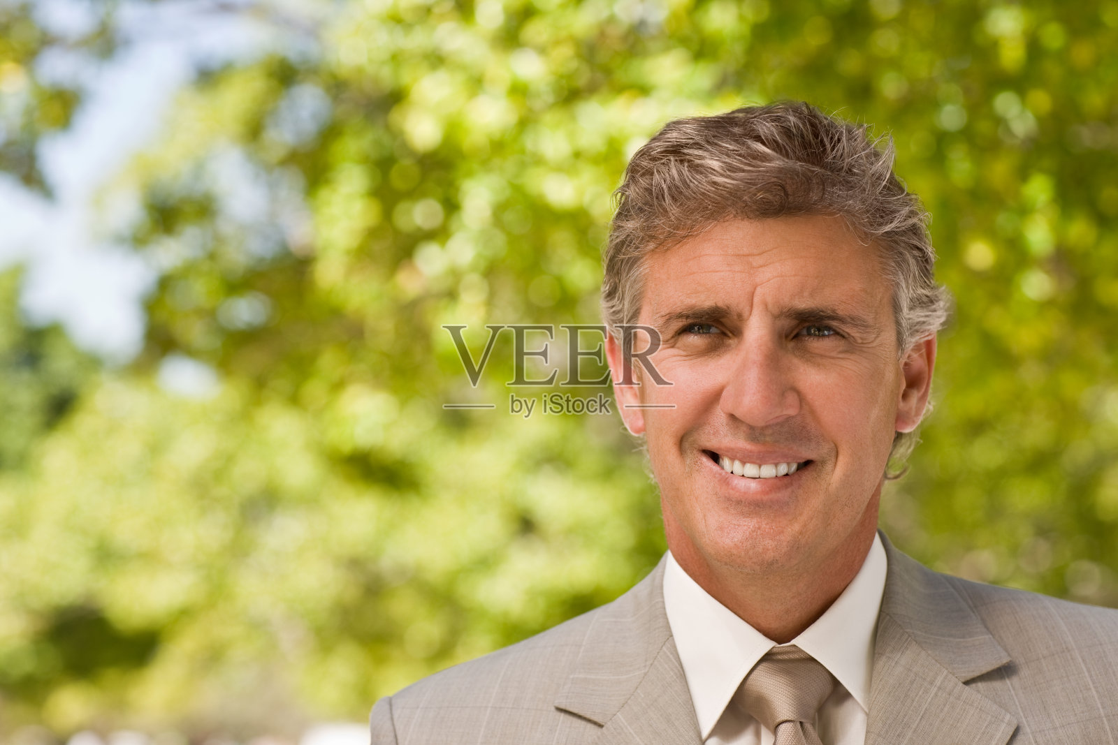 微笑成熟的商人照片摄影图片