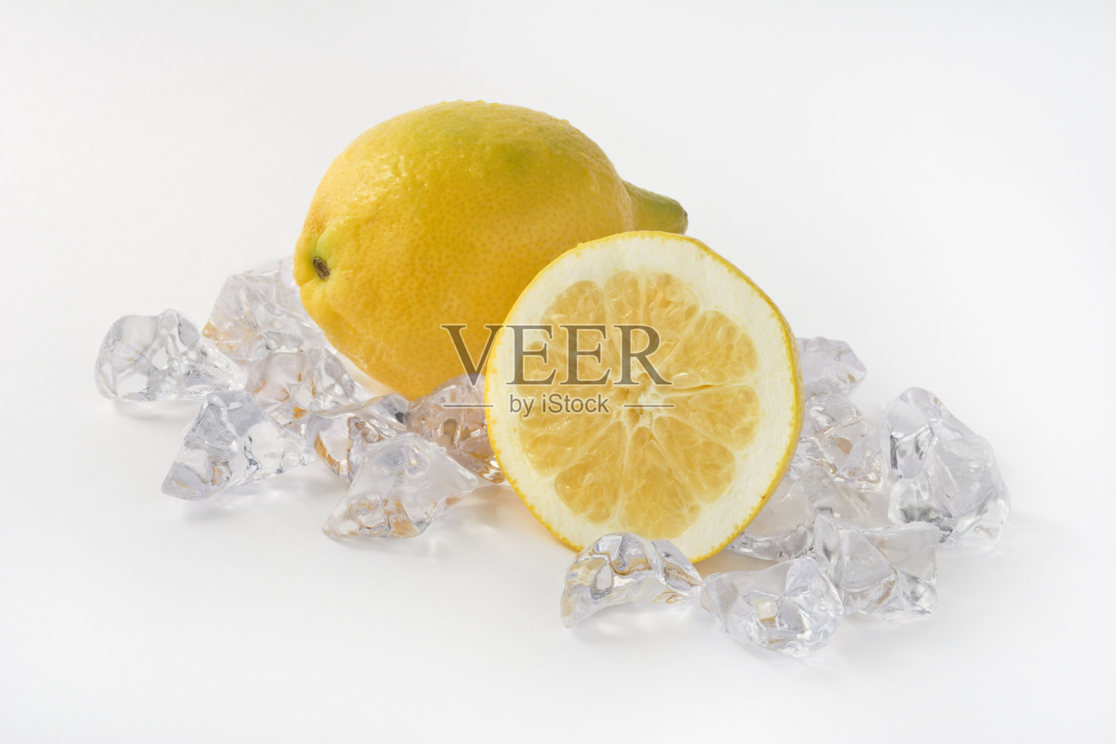 柠檬和冰照片摄影图片
