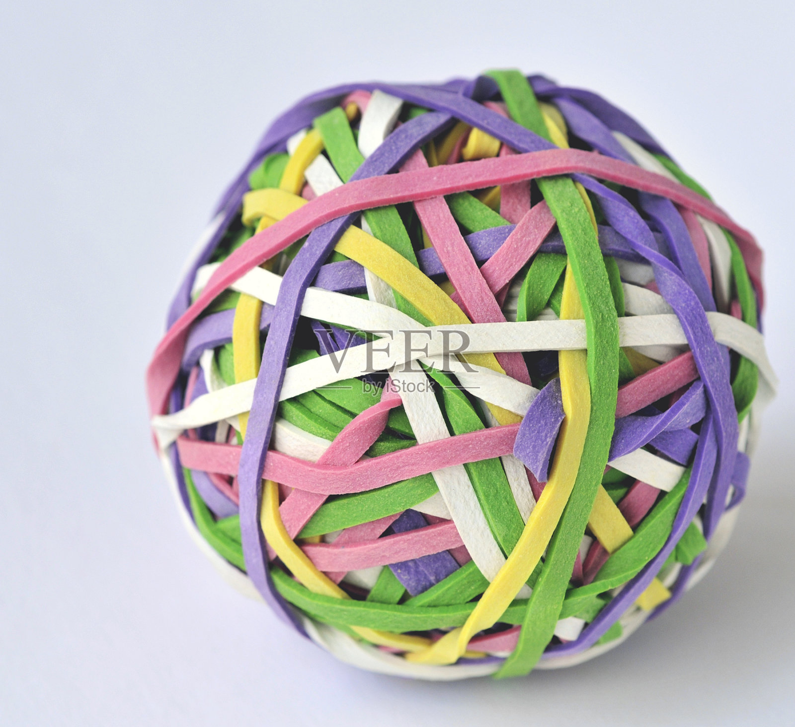 橡皮筋球照片摄影图片