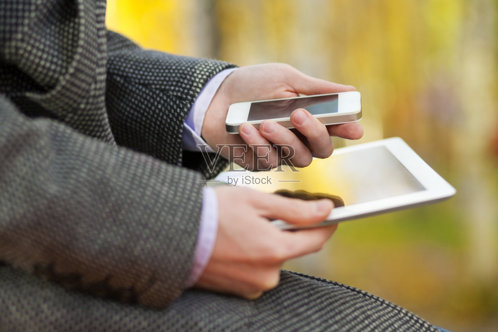 商人使用设备照片摄影图片