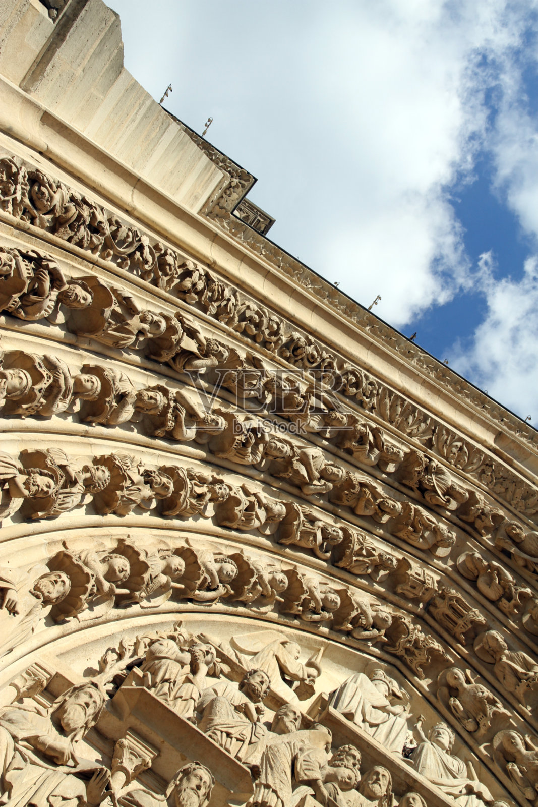 巴黎圣母院拱门照片摄影图片