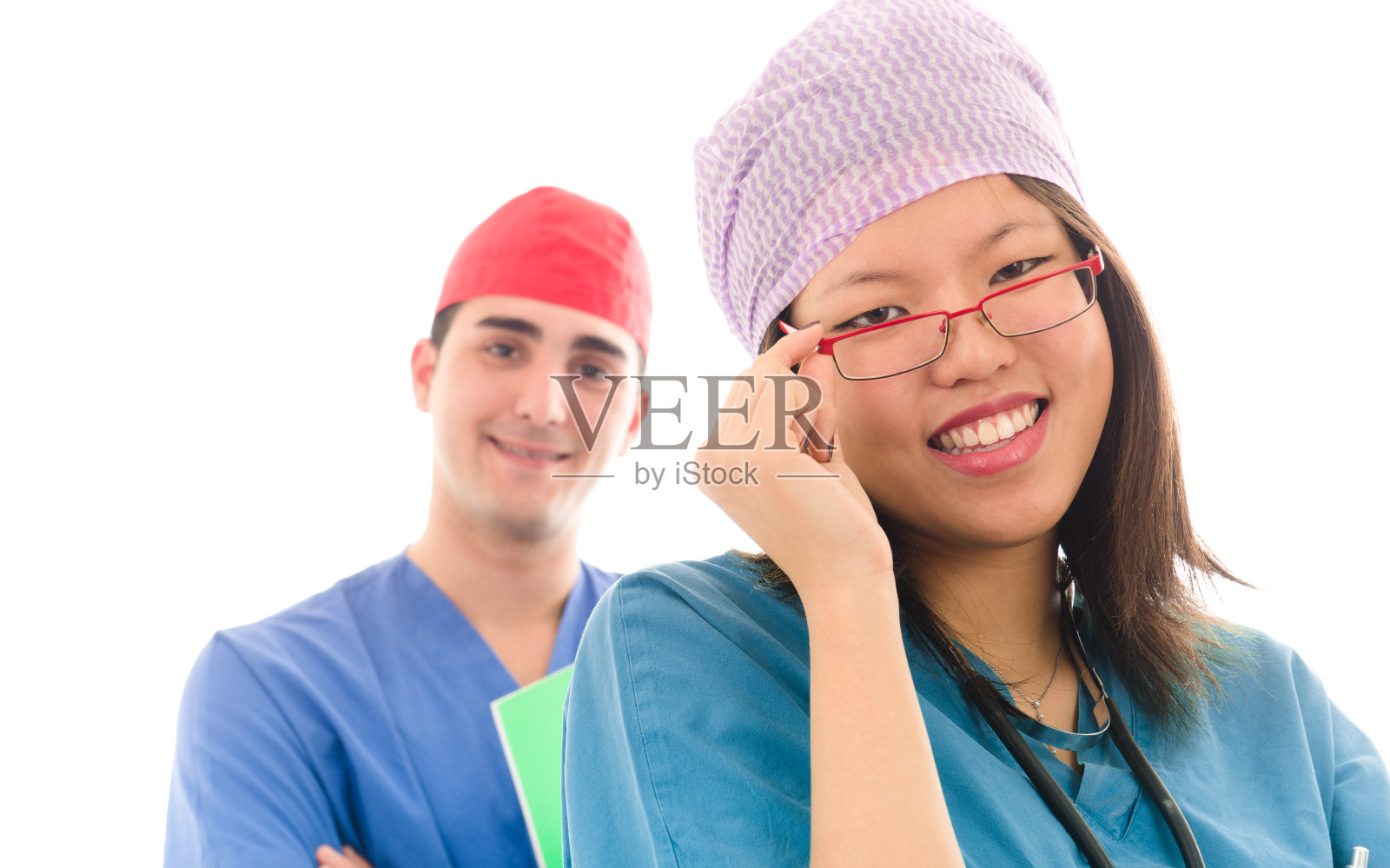 多种族医疗团队的肖像照片摄影图片