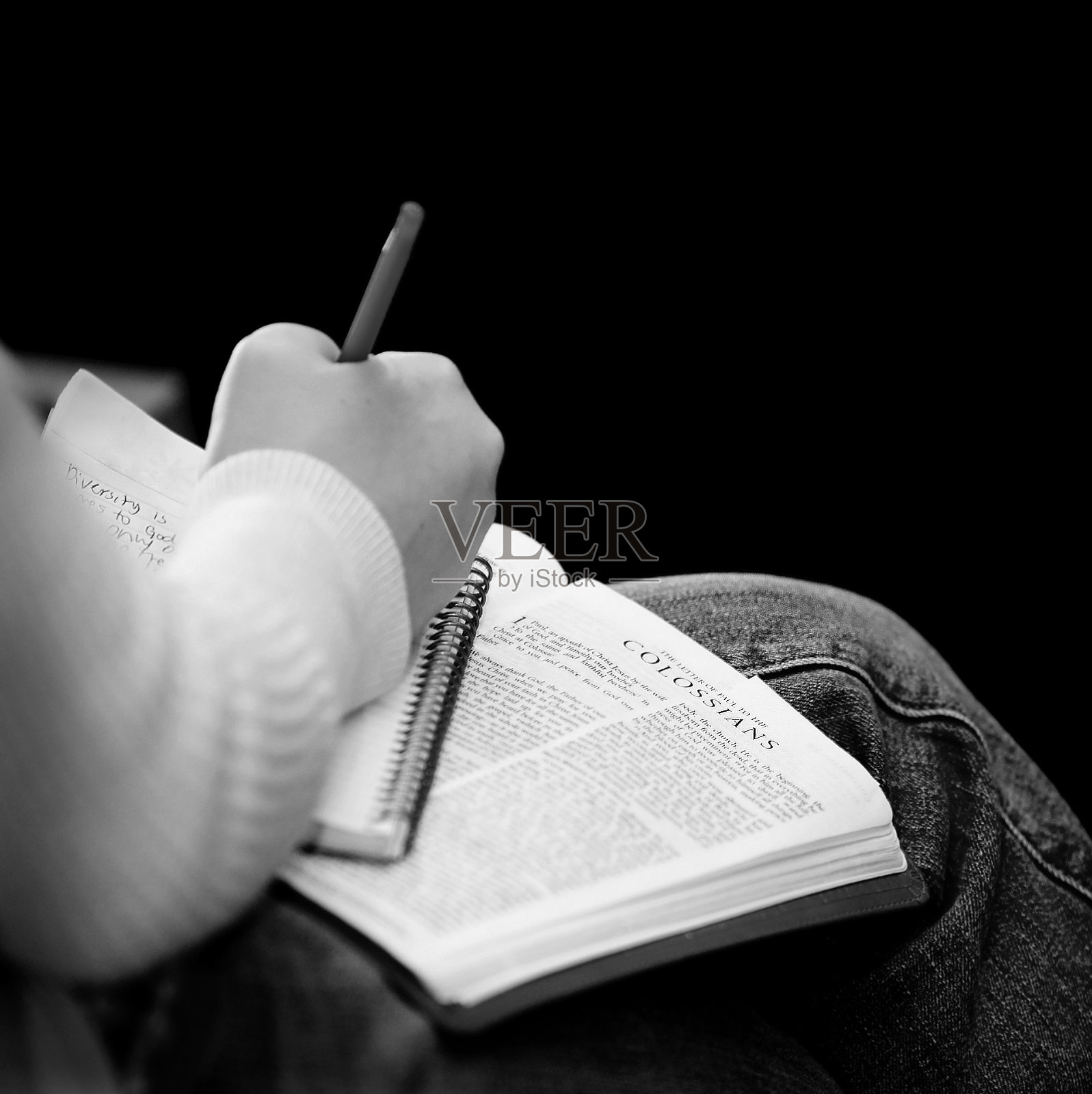 圣经学习笔记照片摄影图片