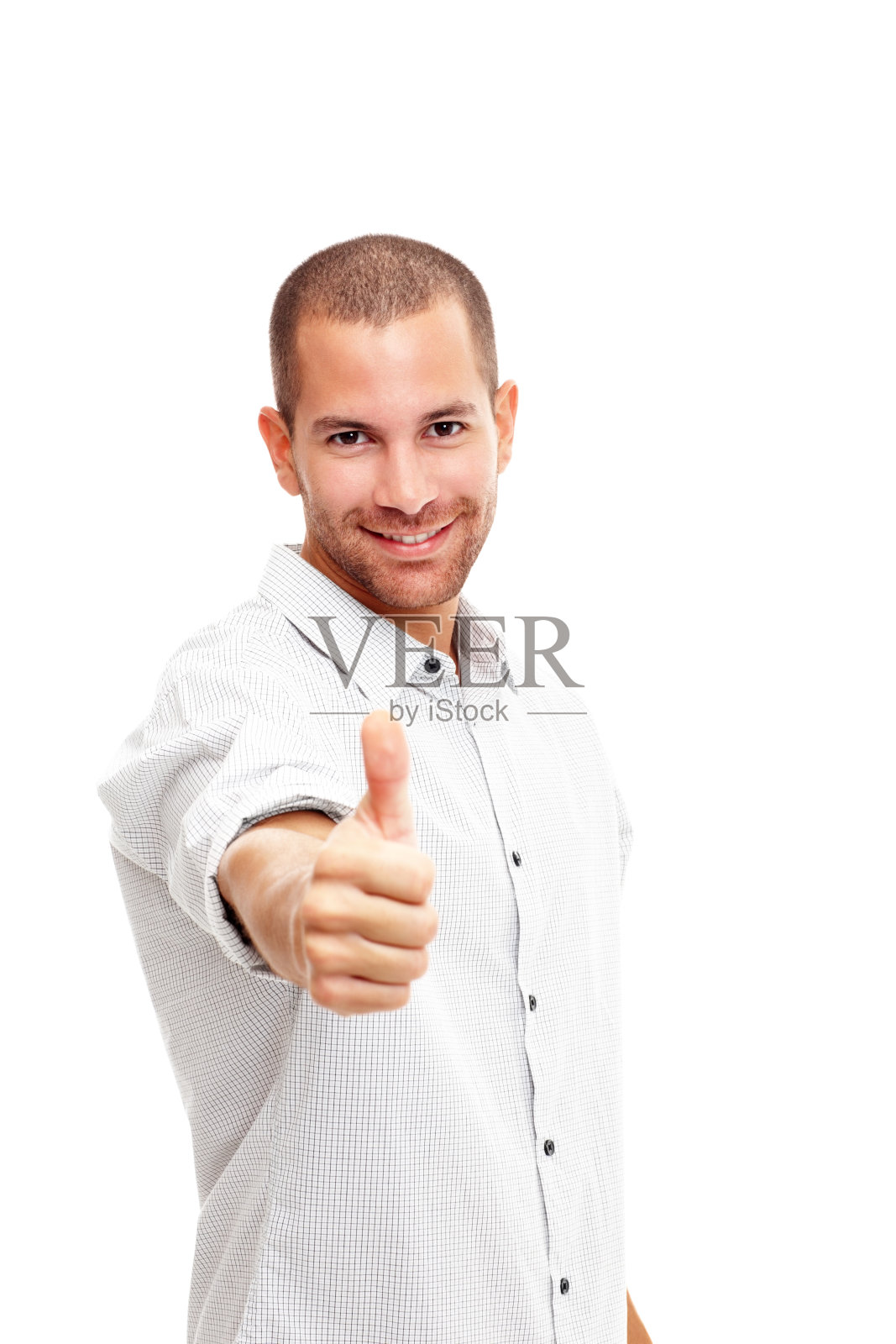 年轻人竖起大拇指照片摄影图片