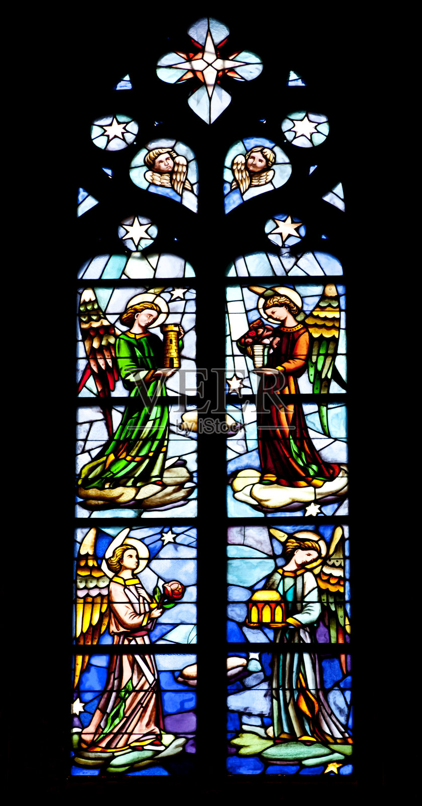 彩色玻璃照片摄影图片