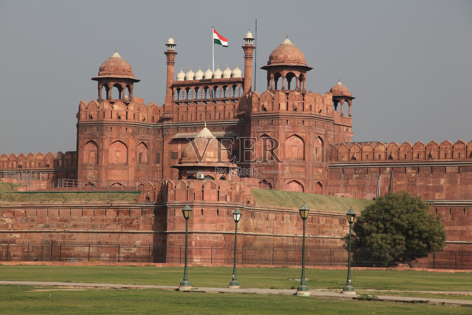 德里门和红堡照片摄影图片