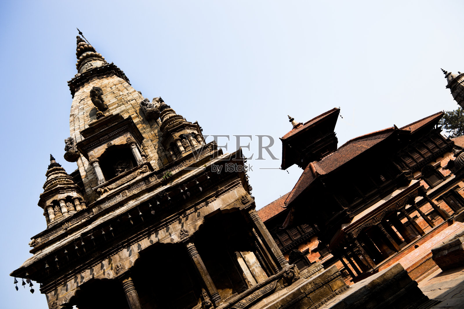 八岗寺的细节-尼泊尔加德满都照片摄影图片