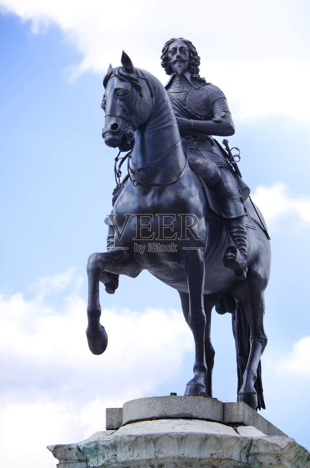 英国伦敦查理一世国王雕像照片摄影图片