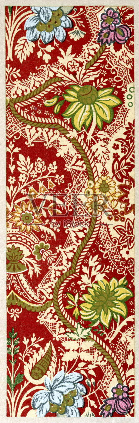 花边图案- 17世纪设计模板素材