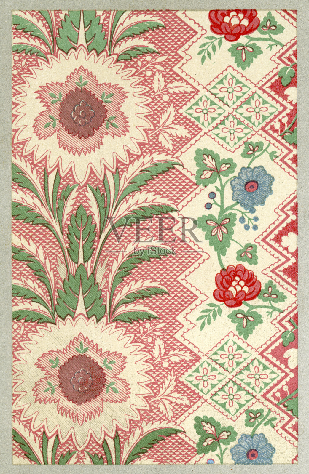 花边图案- 17世纪插画图片素材