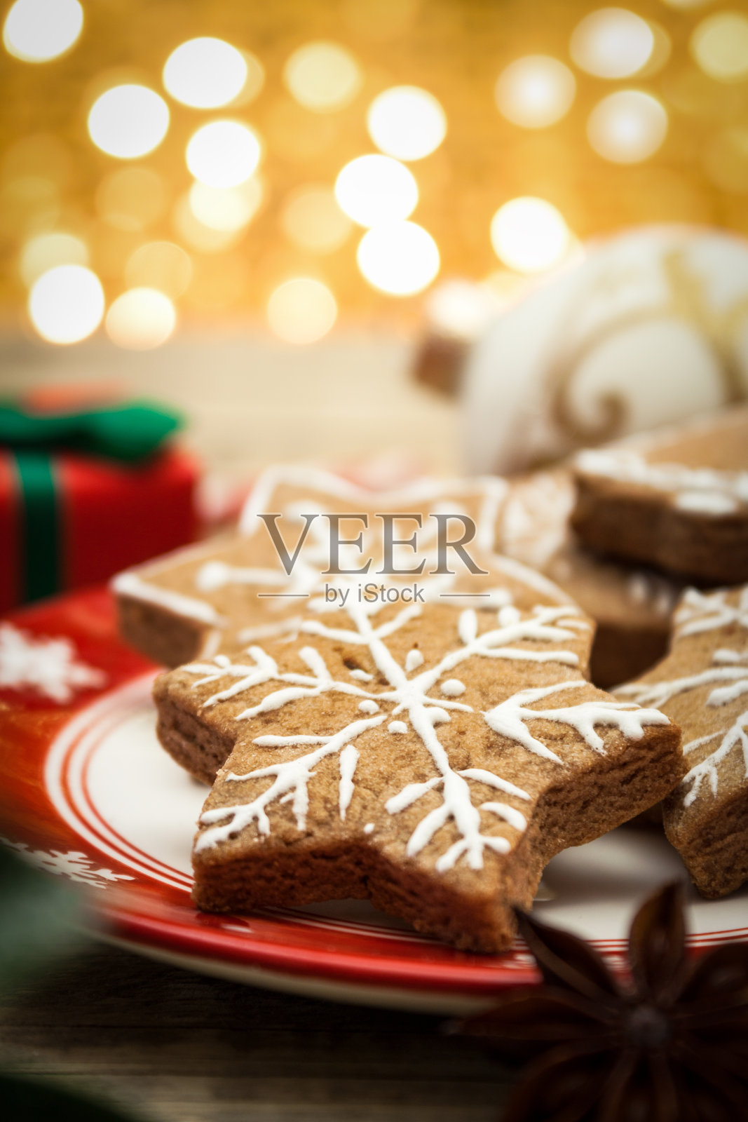 姜饼曲奇照片摄影图片