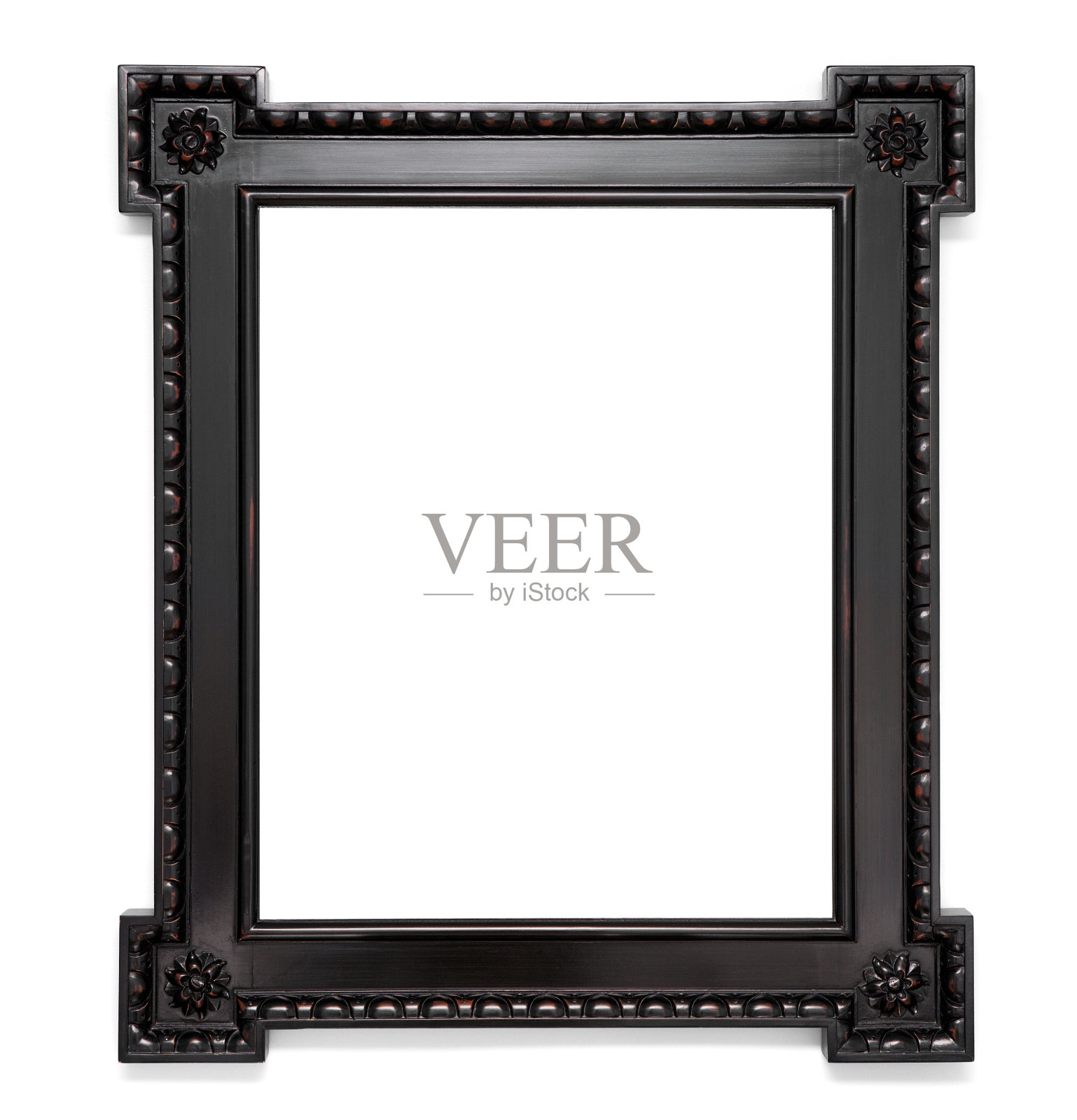 复古意式浓缩彩色木框孤立在白色上照片摄影图片