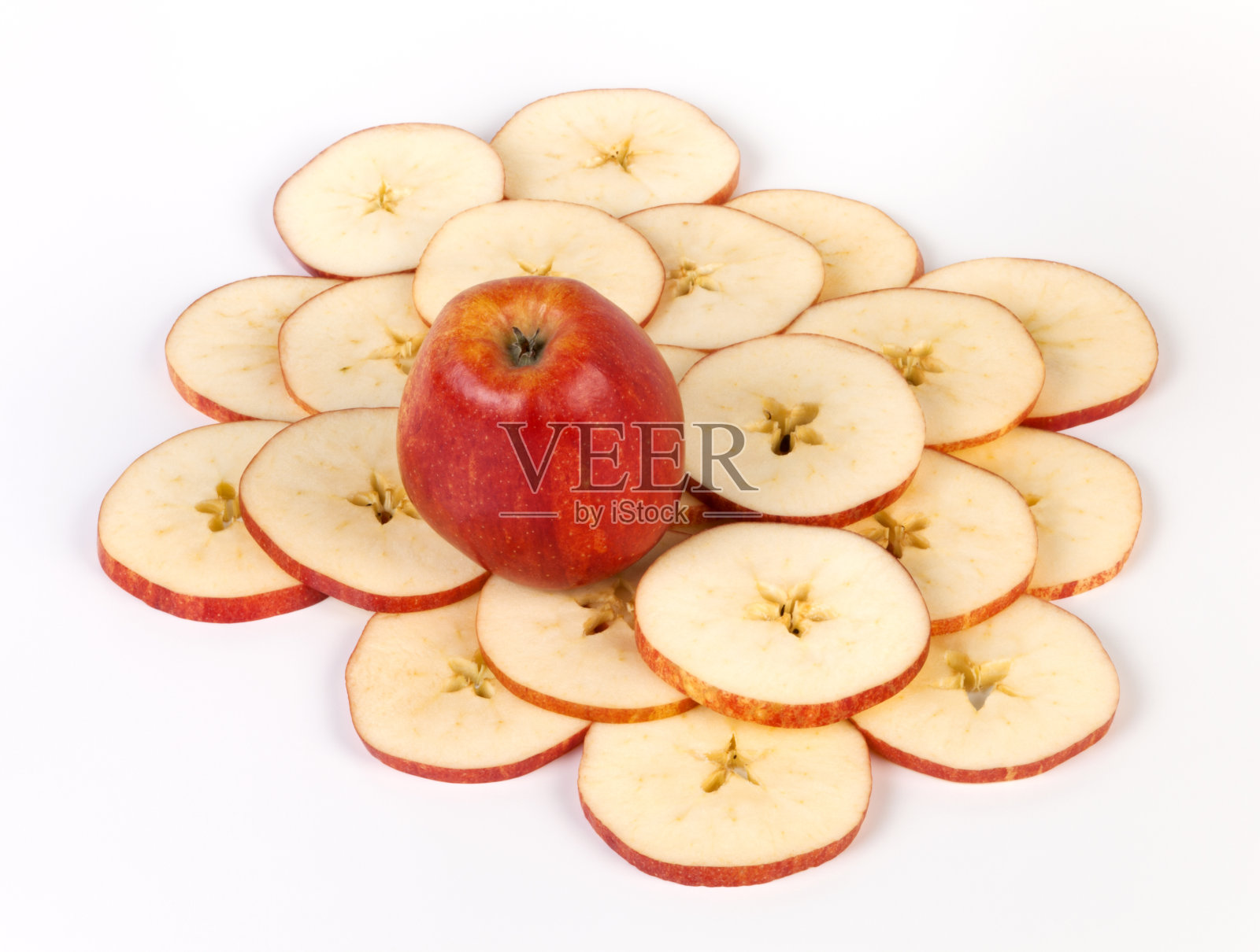 切苹果照片摄影图片