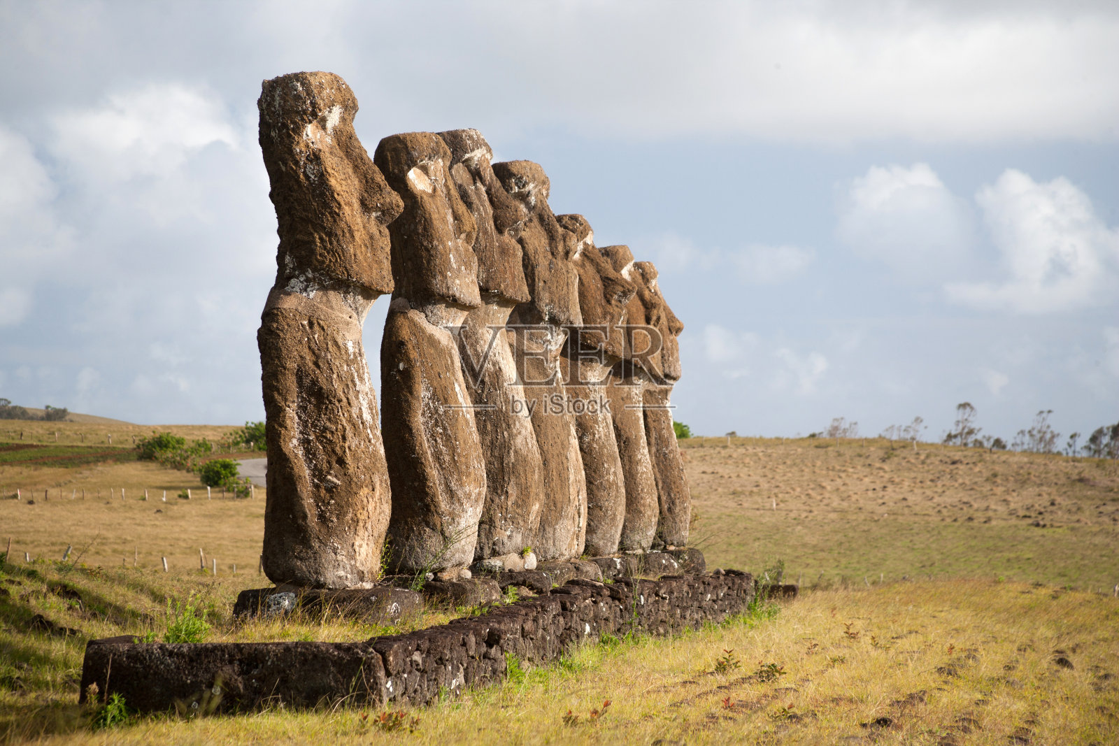 阿胡阿基维遗址侧面照片摄影图片