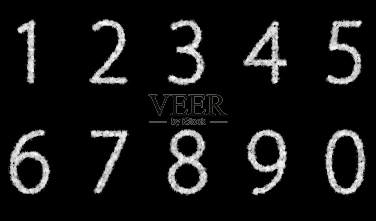 数字云在黑色的背景上照片摄影图片