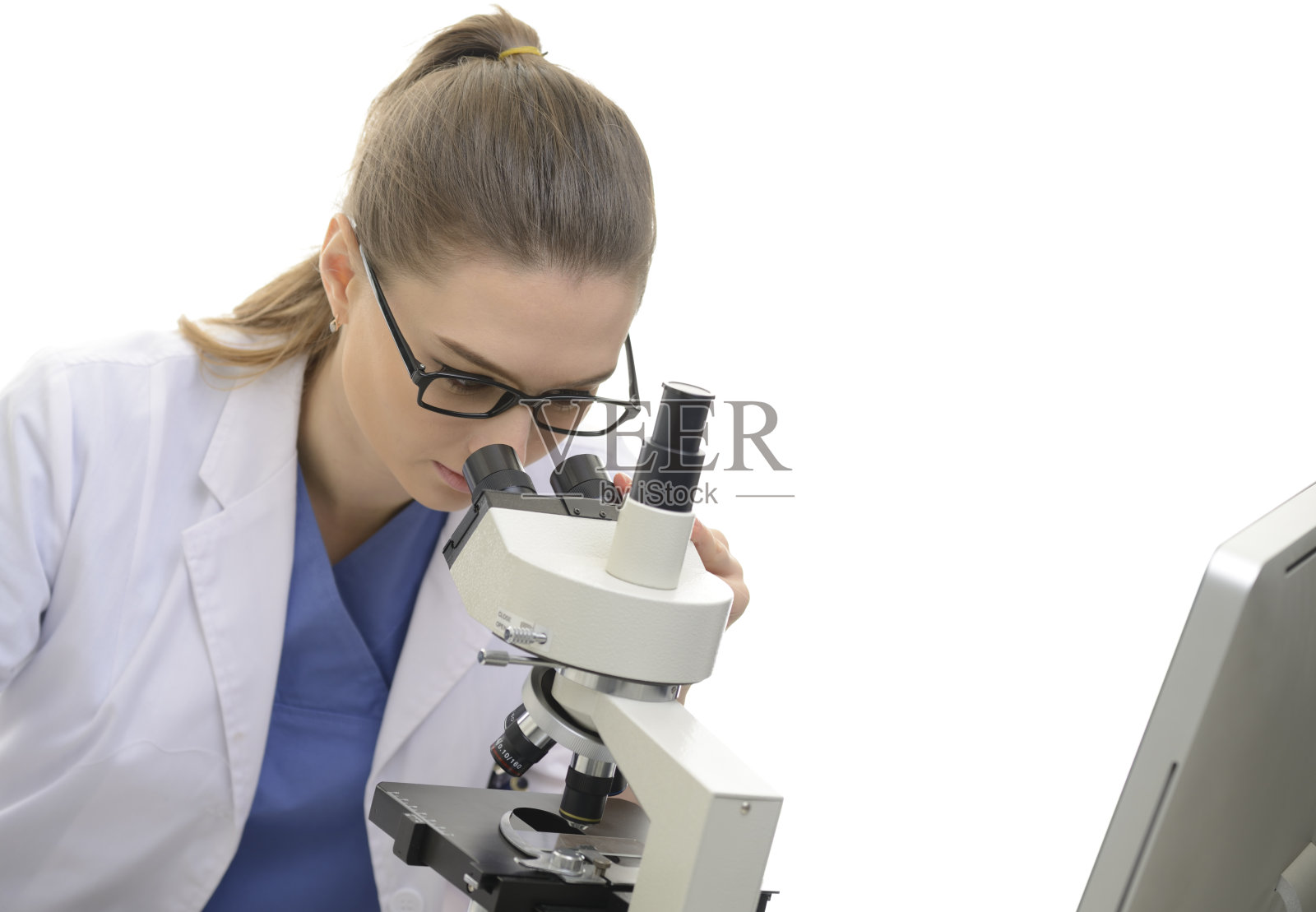 医学实验室工作人员照片摄影图片