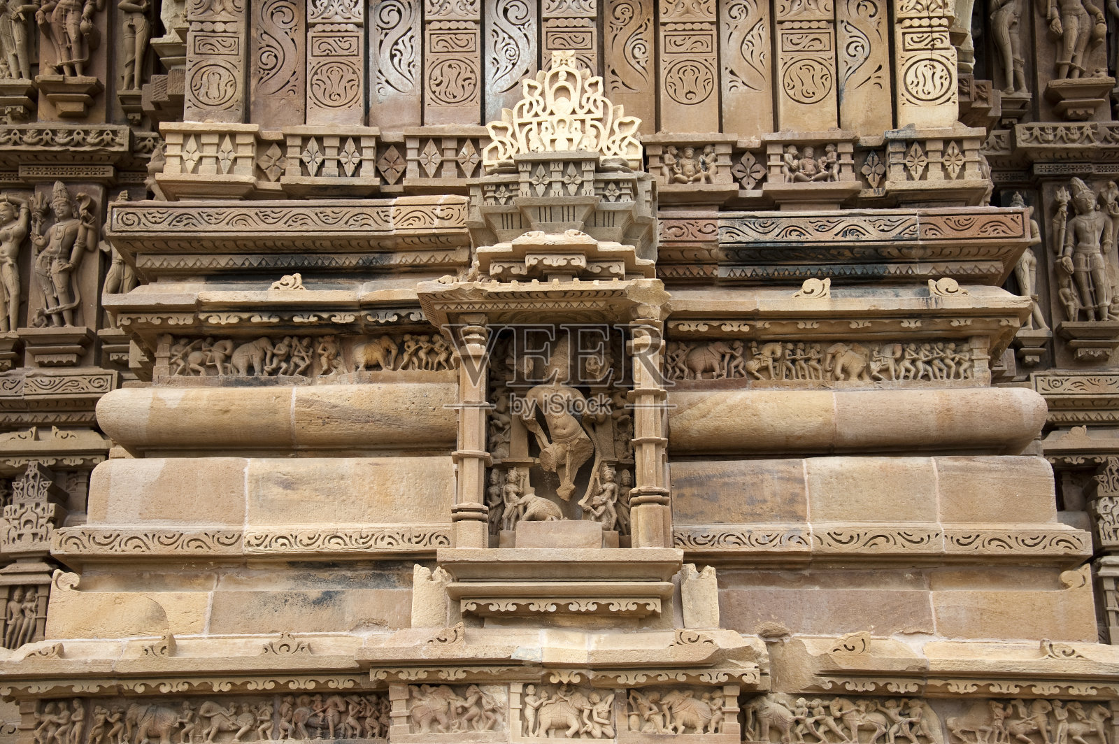 卡朱拉霍的拉克什玛纳庙照片摄影图片