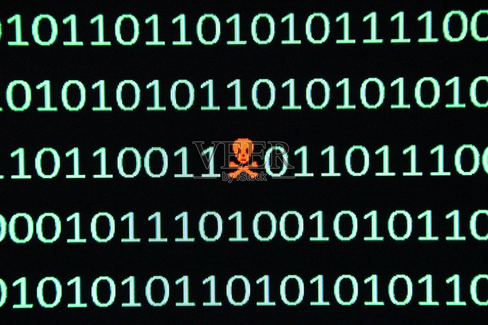 二进制代码错误照片摄影图片