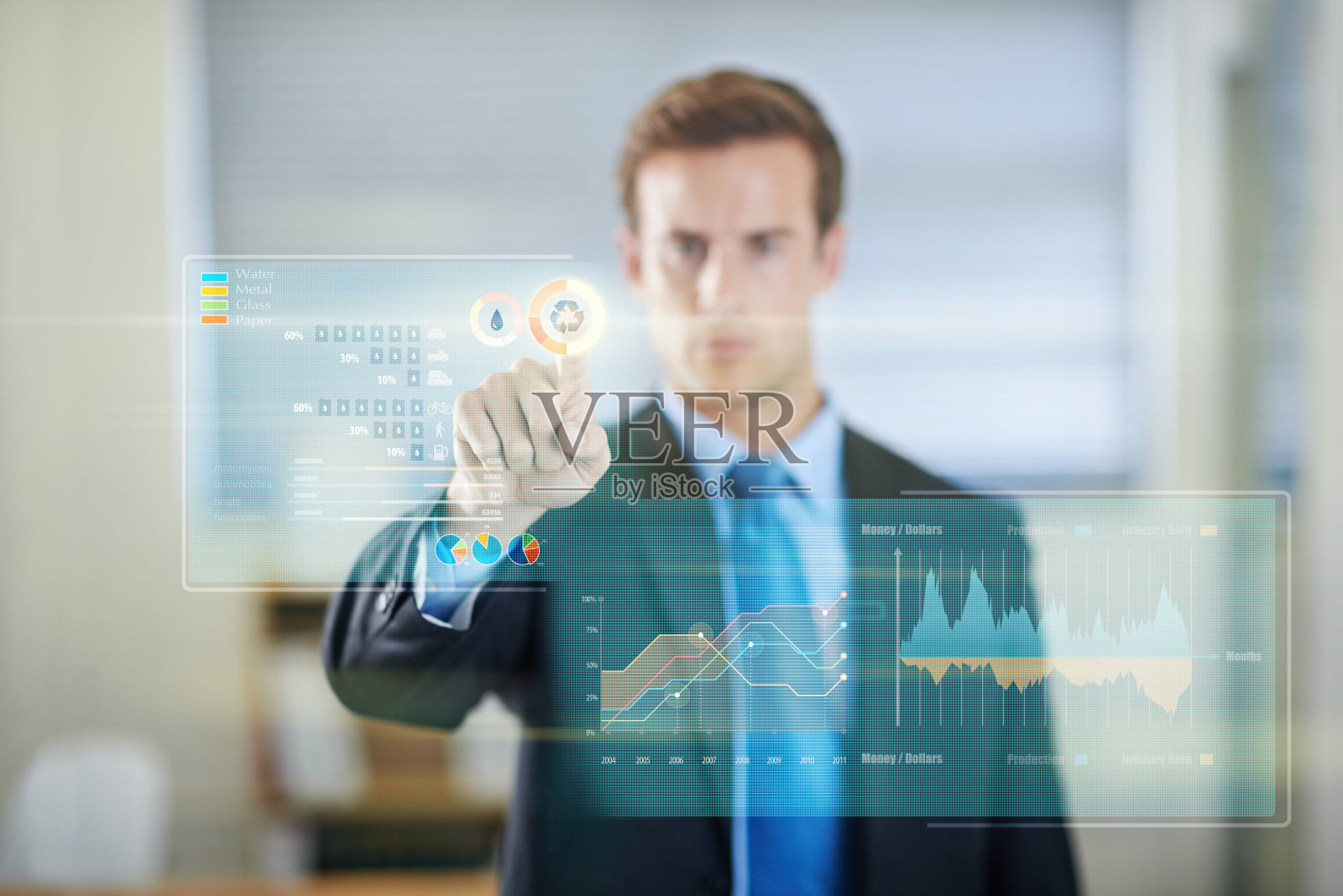 连接现代商业渠道照片摄影图片