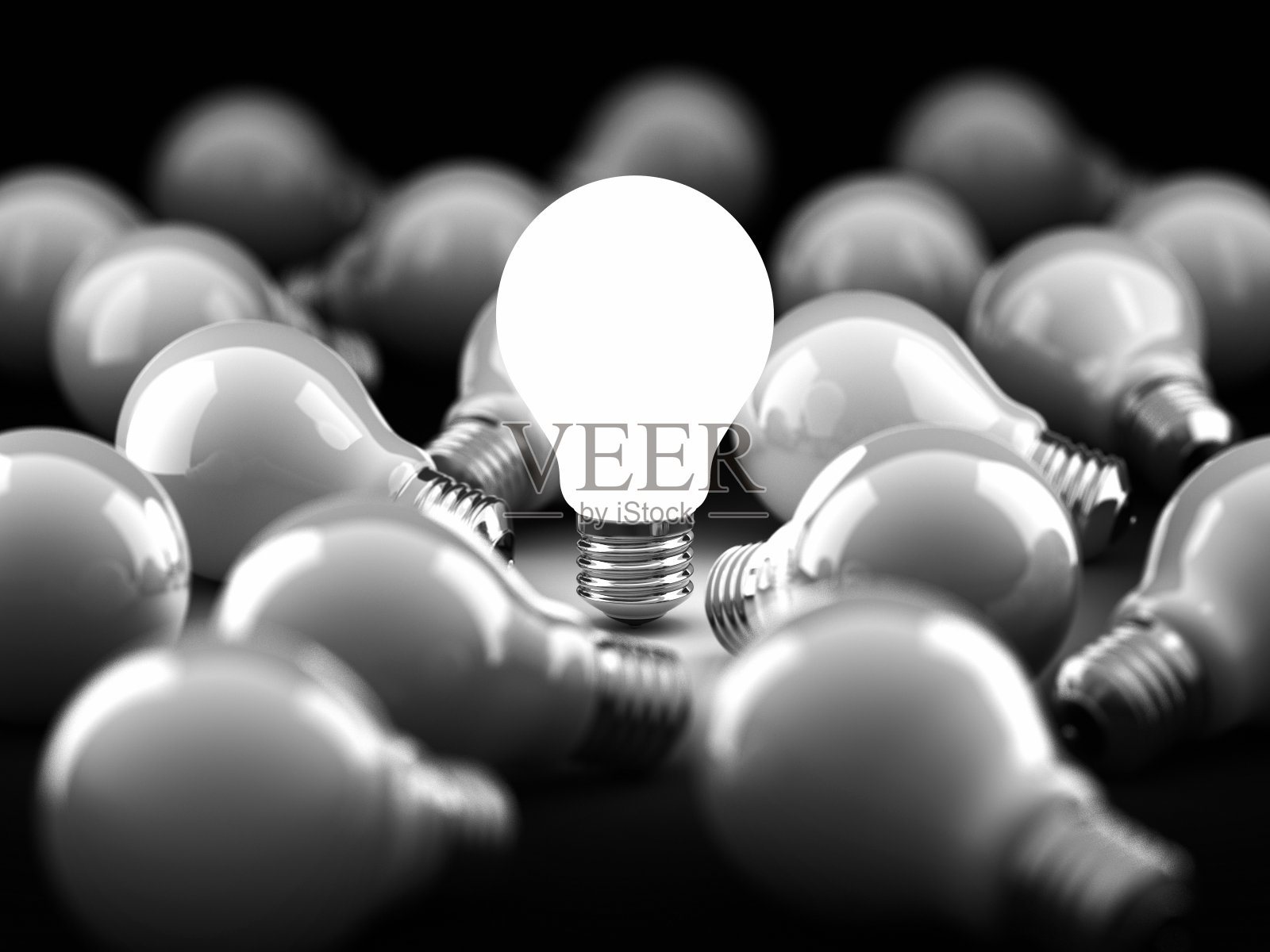灯泡的概念照片摄影图片
