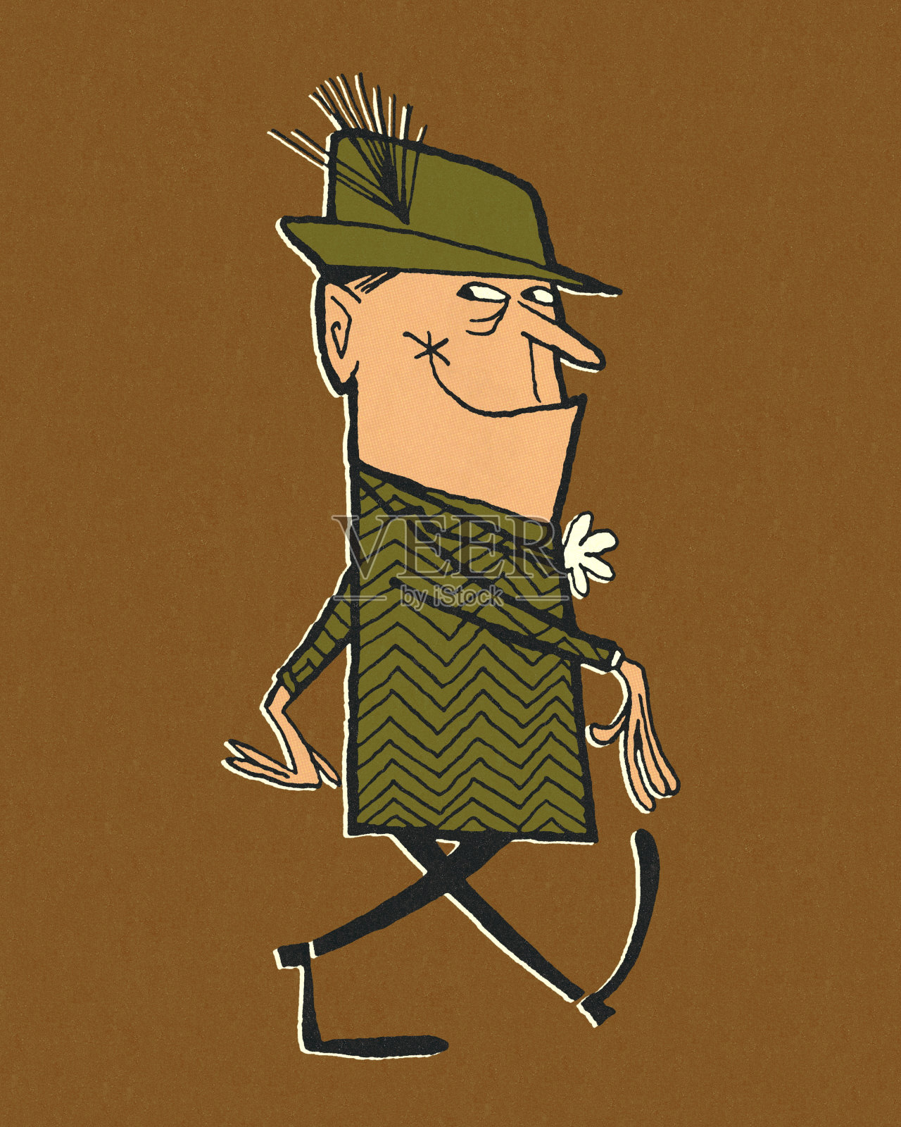 活泼的人插画图片素材