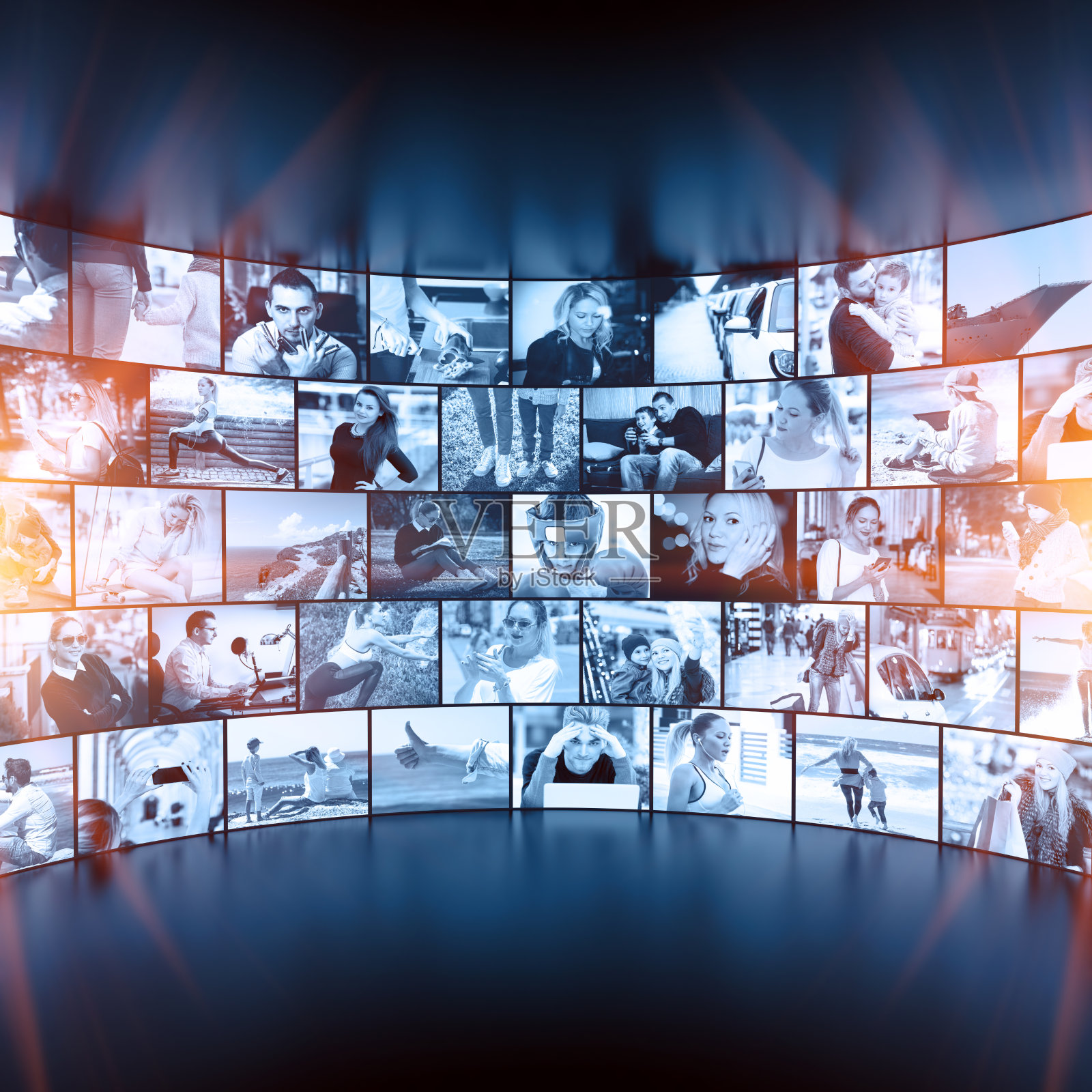 媒体概念智能电视照片摄影图片