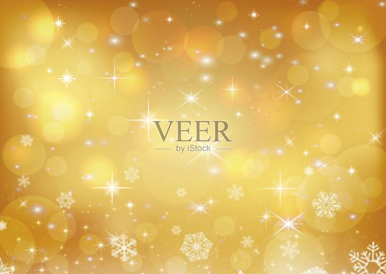 美丽的金色假日背景插画图片素材